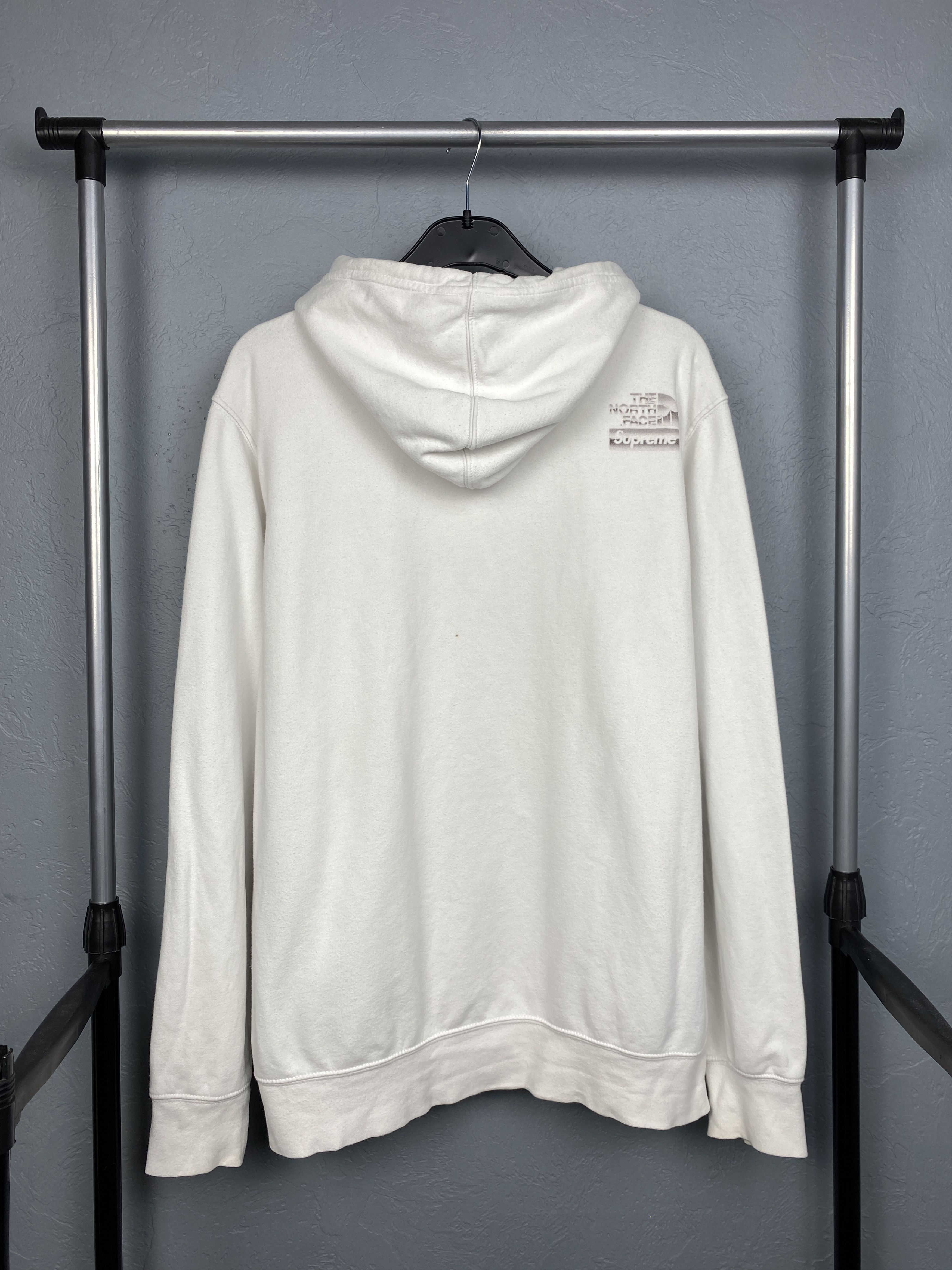 White Supreme North Face Metallic Hoodie Supreme The North Face