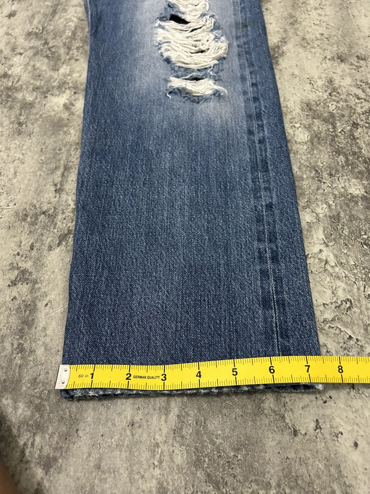 Alexander McQueen Alexander MQueen Style Destroyed Selvedge Jeans Size US 34 / EU 50 - 23 Thumbnail