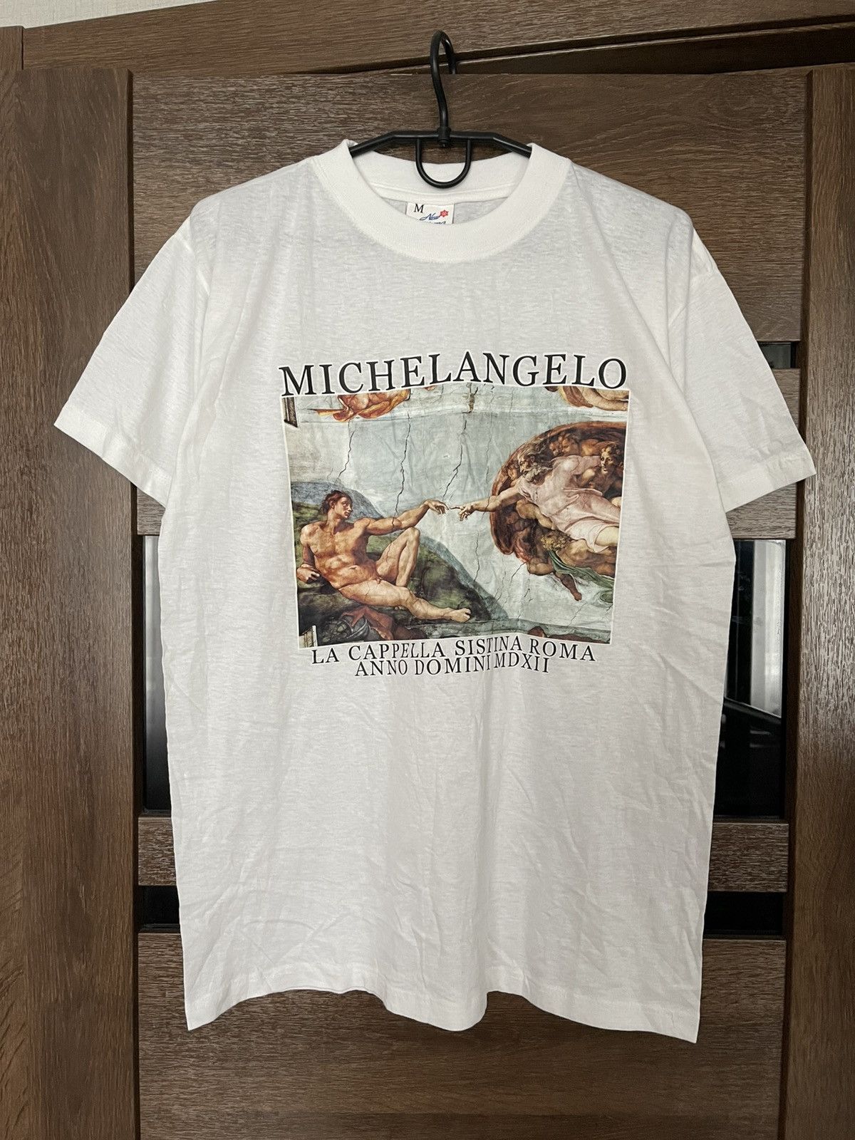 Vintage Michelangelo Vintage La Cappella Sistina Art T-Shirt Tee 90s Size US M / EU 48-50 / 2 - 3 Thumbnail