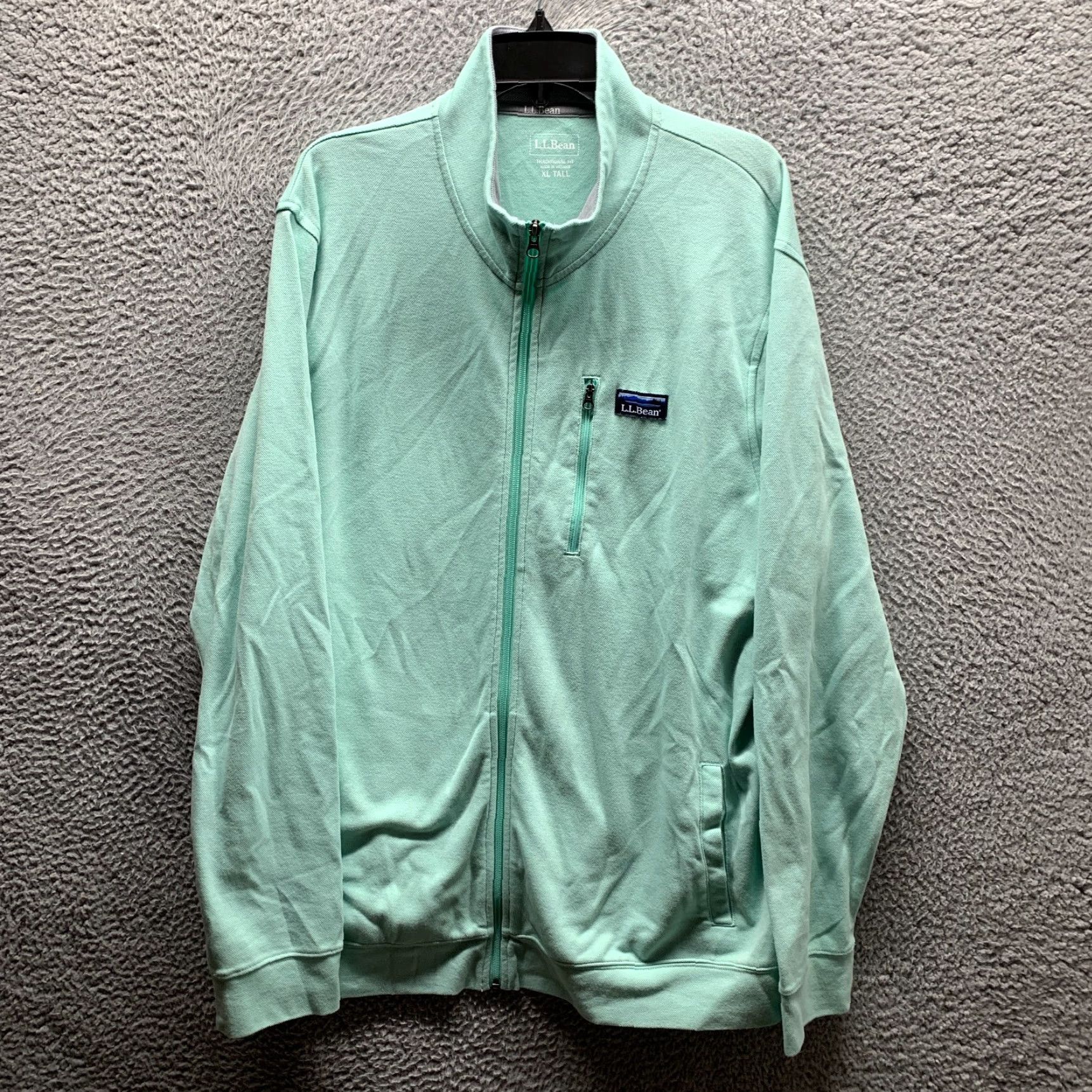 Vintage VINTAGE LL Bean Sweater Adult XL Green Mens Full Zip 80s 90s Casual Lightweight Mock Neck Knit Cotton Long Sleeve Size XL Tall XLT Size US XL / EU 56 / 4 - 2 Thumbnail