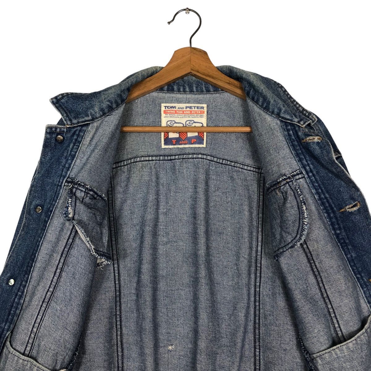 Hysteric Glamour 🔥Vintage Trucker Denim Biker Jacket Tom And Peter Japan Size US M / EU 48-50 / 2 - 14 Thumbnail