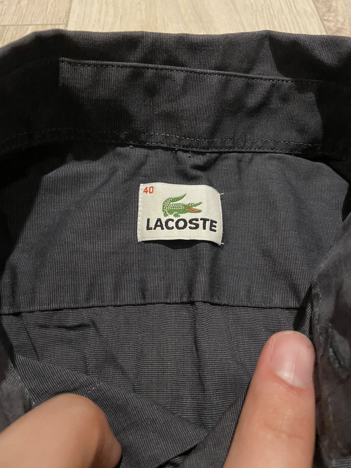 Lacoste Vintage Lacoste basic shirt Size US L / EU 52-54 / 3 - 3 Thumbnail