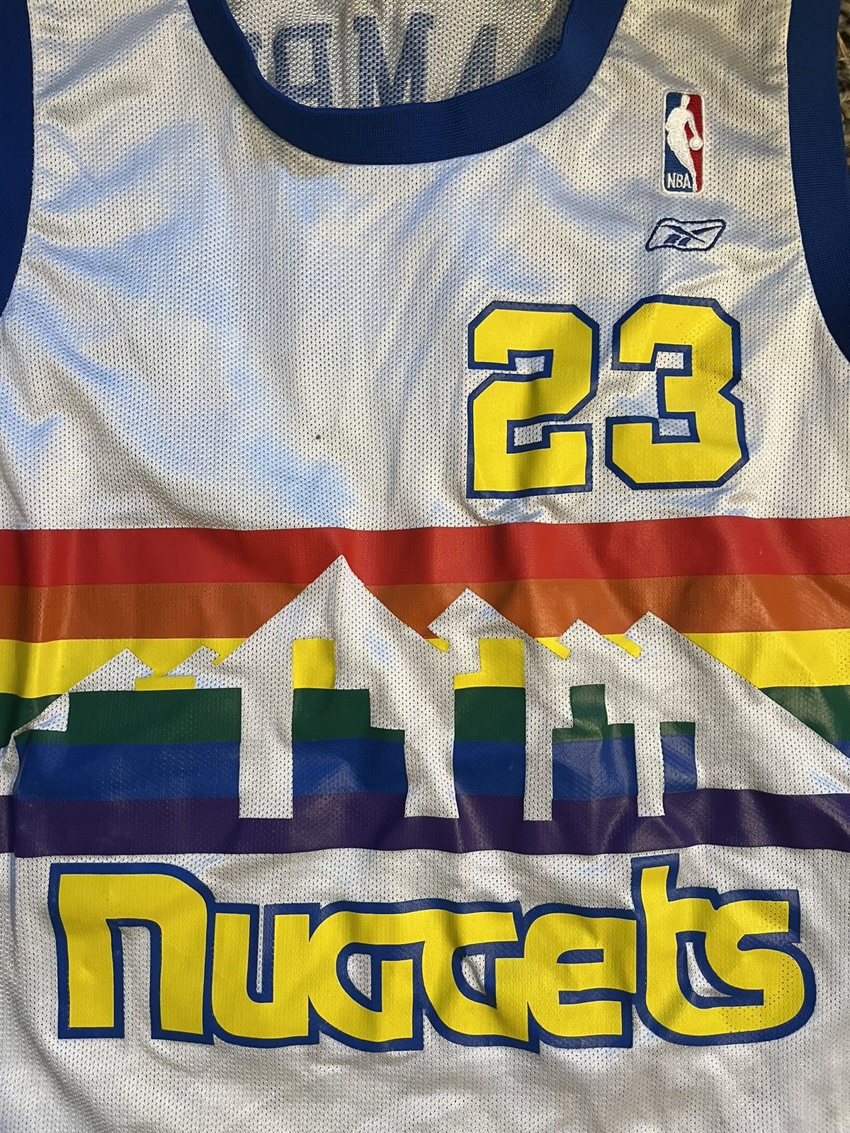 NBA × Reebok × Vintage RARE Nuggets Retro Rainbow Jersey NBA 90’s Size US XXL / EU 58 / 5 - 3 Thumbnail