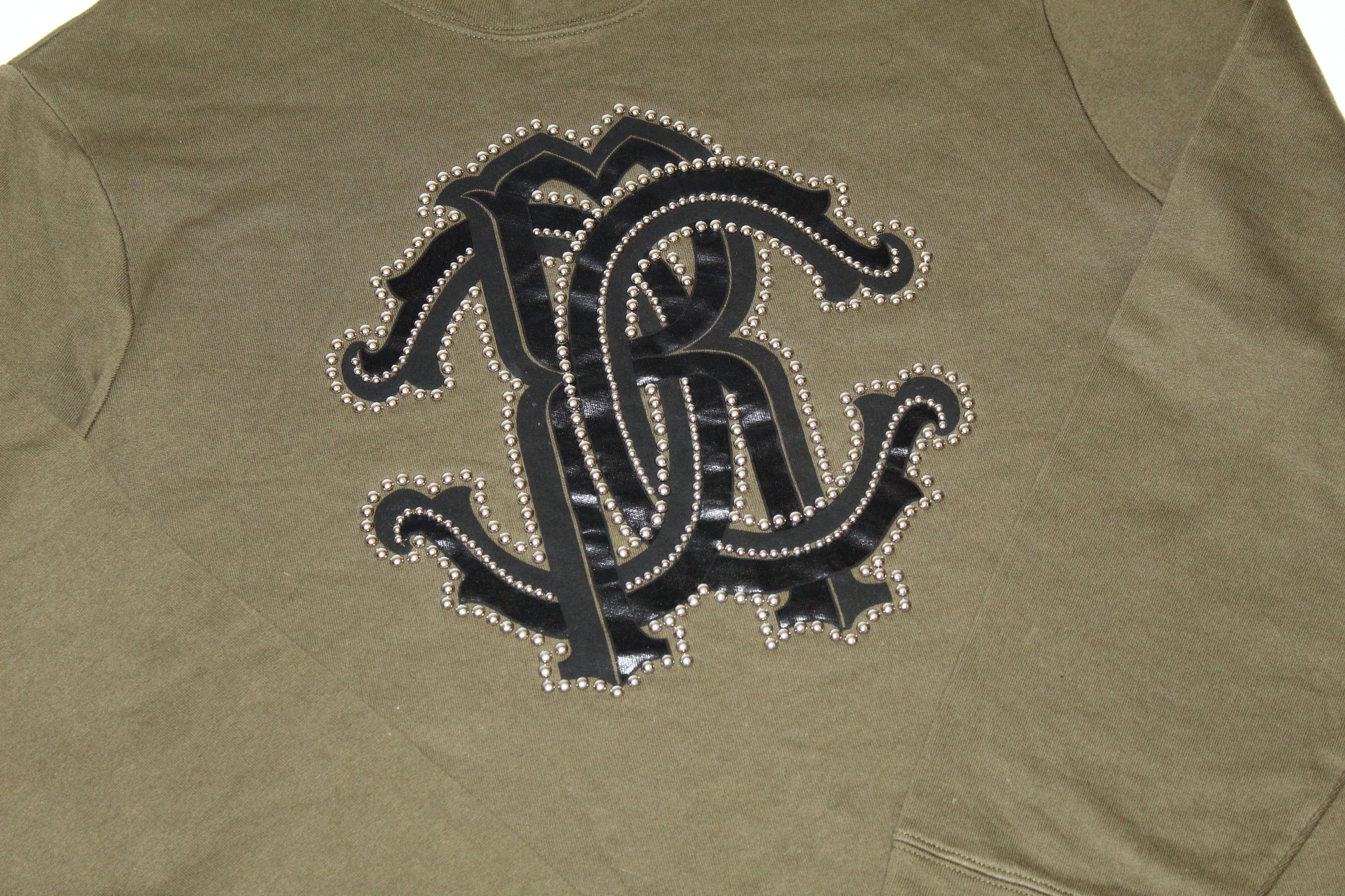 Roberto Cavalli Roberto Cavalli Big Logo Application Trim Sweatshirt Size US L / EU 52-54 / 3 - 9 Thumbnail