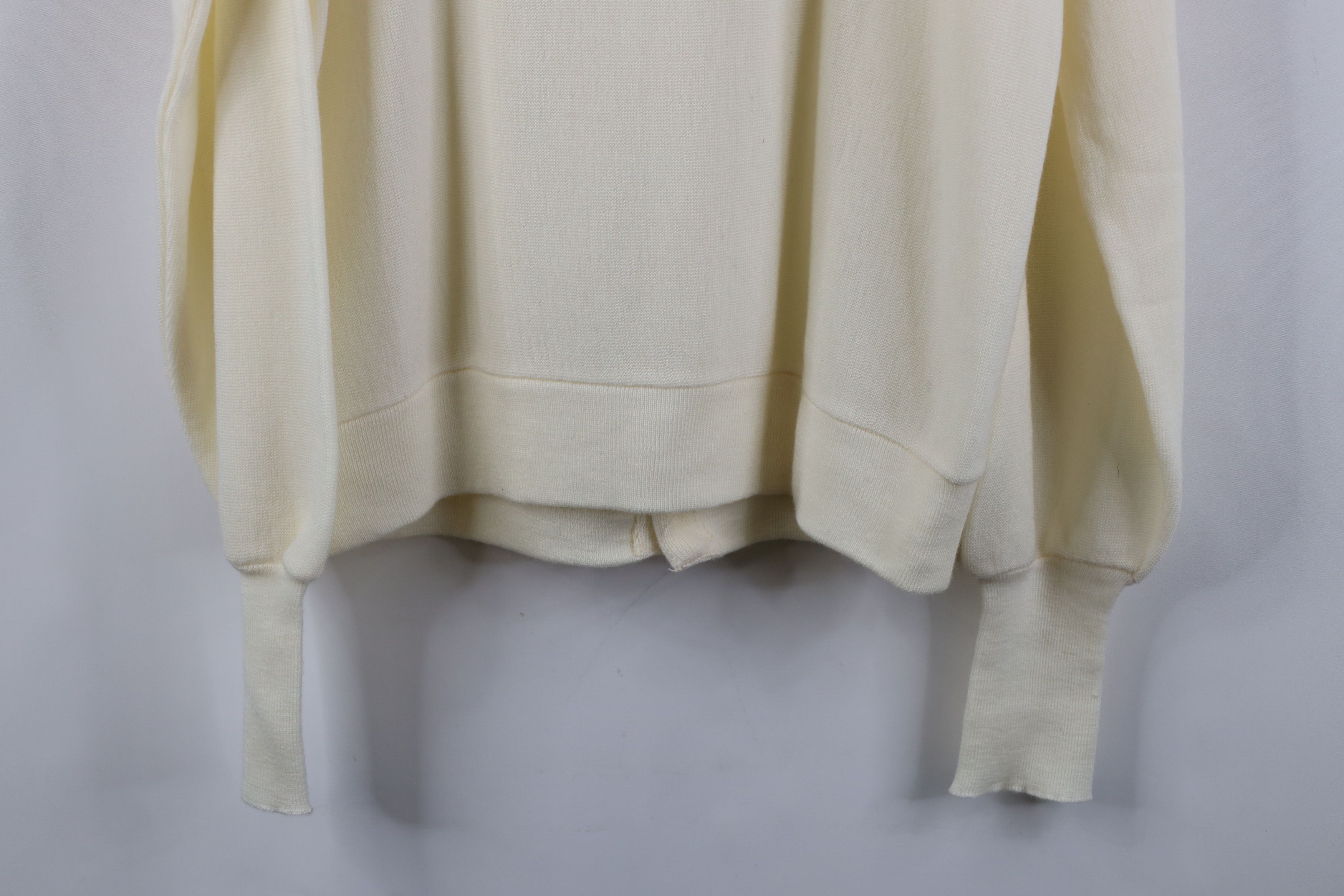 Vintage Vintage 70s Streetwear Cobain Cardigan Sweater Cream USA Size US L / EU 52-54 / 3 - 11 Thumbnail