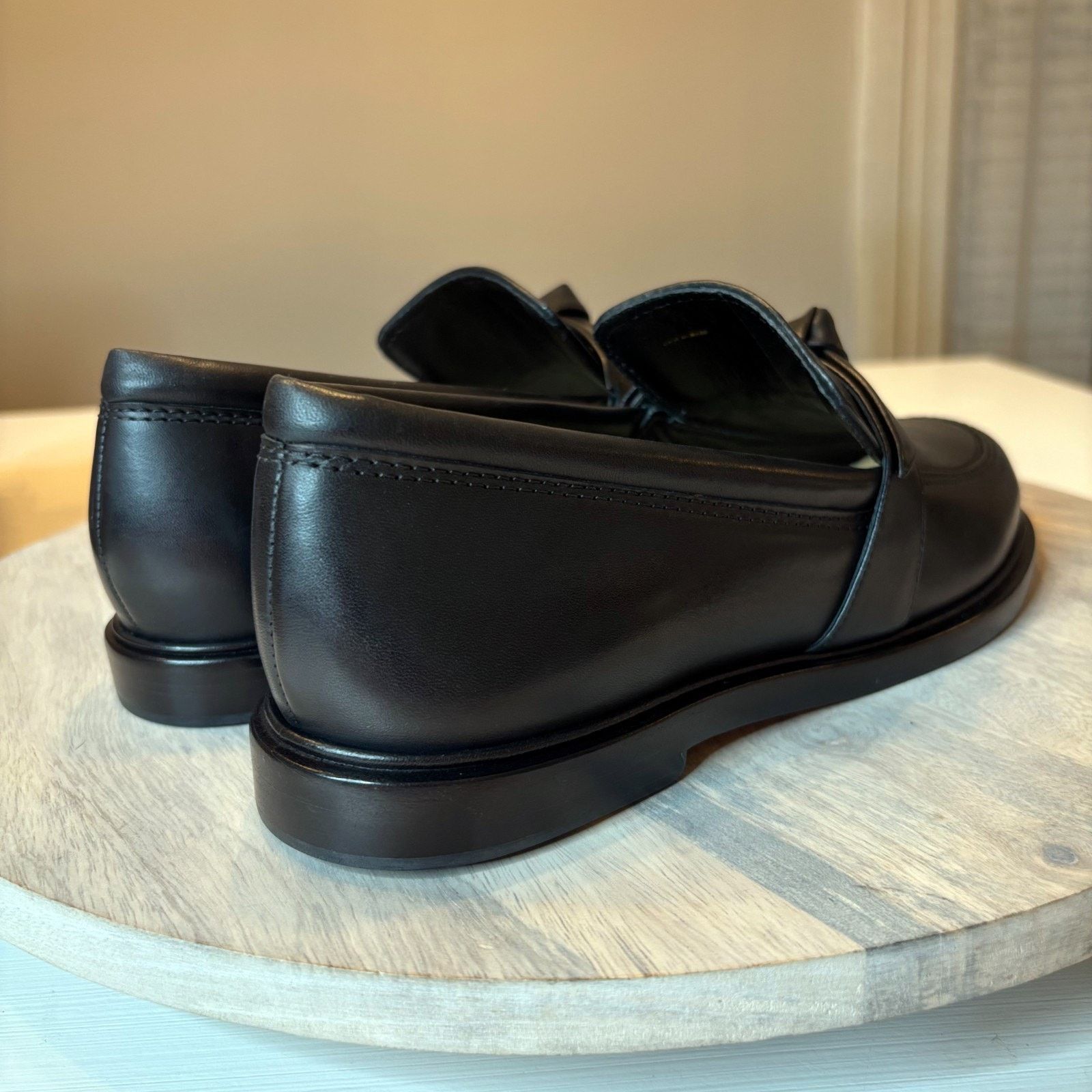Alexandre Birman Alexandre Birman Clarita Chunky Loafer Black Leather Sz 7.5 Size US 7.5 / IT 37.5 - 10 Thumbnail
