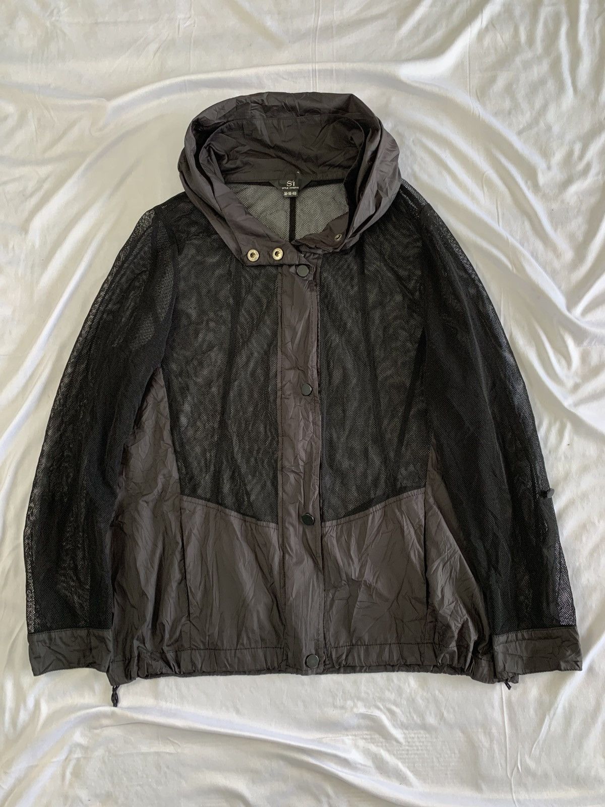 Designer vintage fishnet jacket issey miyake style era Size US M / EU 48-50 / 2 - 5 Thumbnail