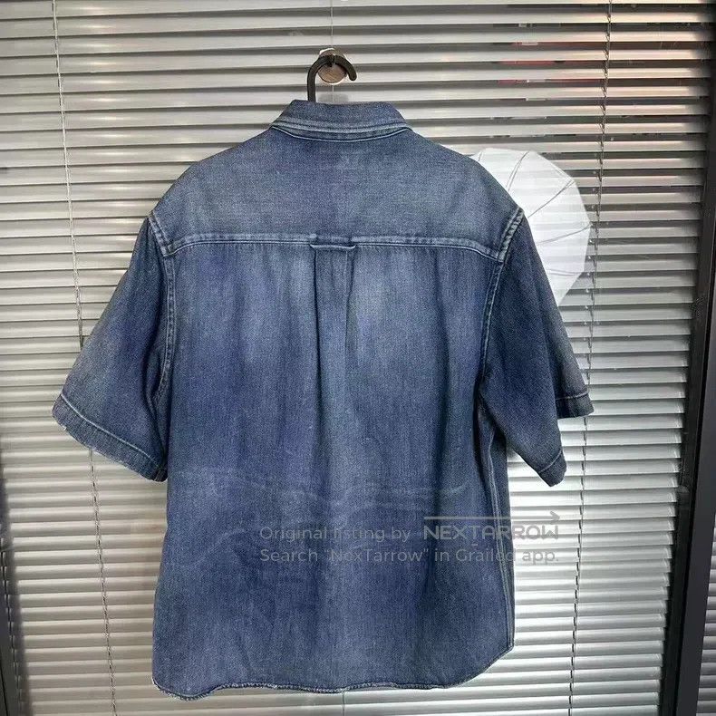 Balenciaga Balenciaga Blue tie-dye denim shirt Size US L / EU 52-54 / 3 - 2 Thumbnail