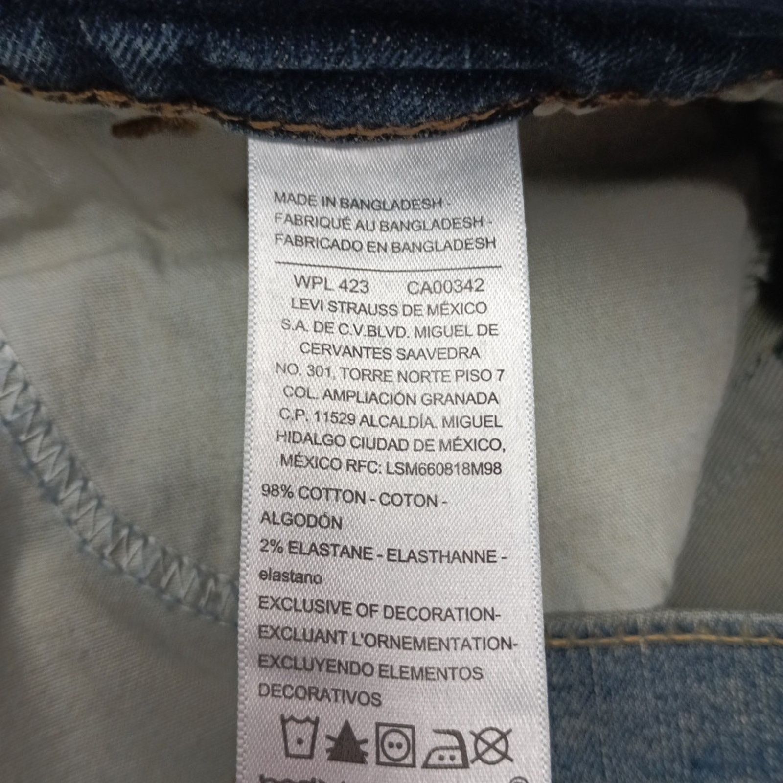 Levi's Signature By Levi Straight Jeans Mens 30x32 Blue Cotton Flex Size US 30 / EU 46 - 6 Thumbnail