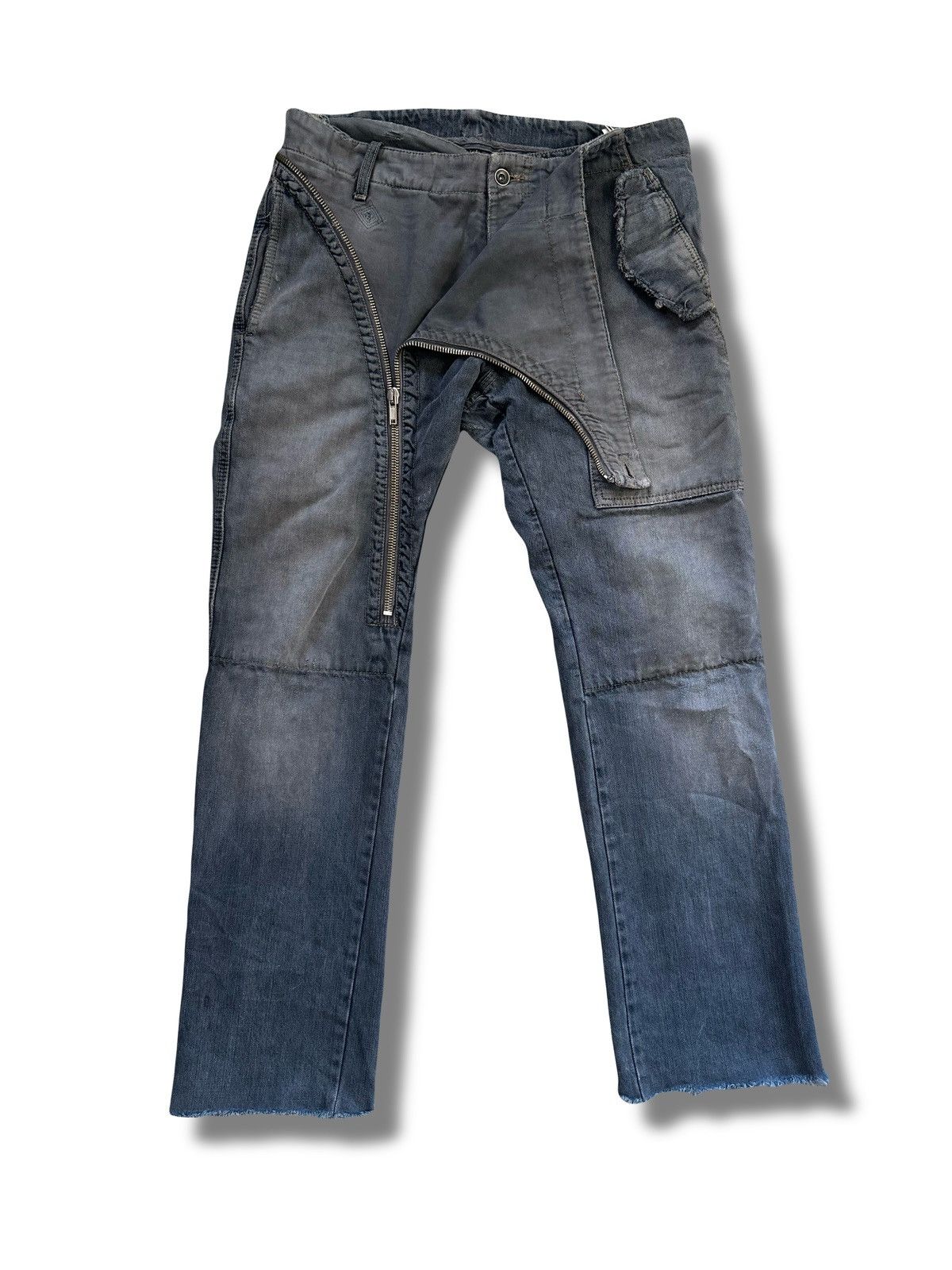 Rick Owens × Rick Owens Drkshdw AW06 Rick Owens Dustulator Drkshdw Double Layer Aircuts Size US 32 / EU 48 - 1 Thumbnail