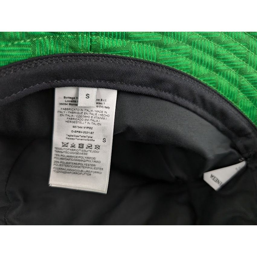 Bottega Veneta o1rshd1 Size: S / Intreccio Jacquard Nylon Hat Green Size ONE SIZE - 3 Thumbnail