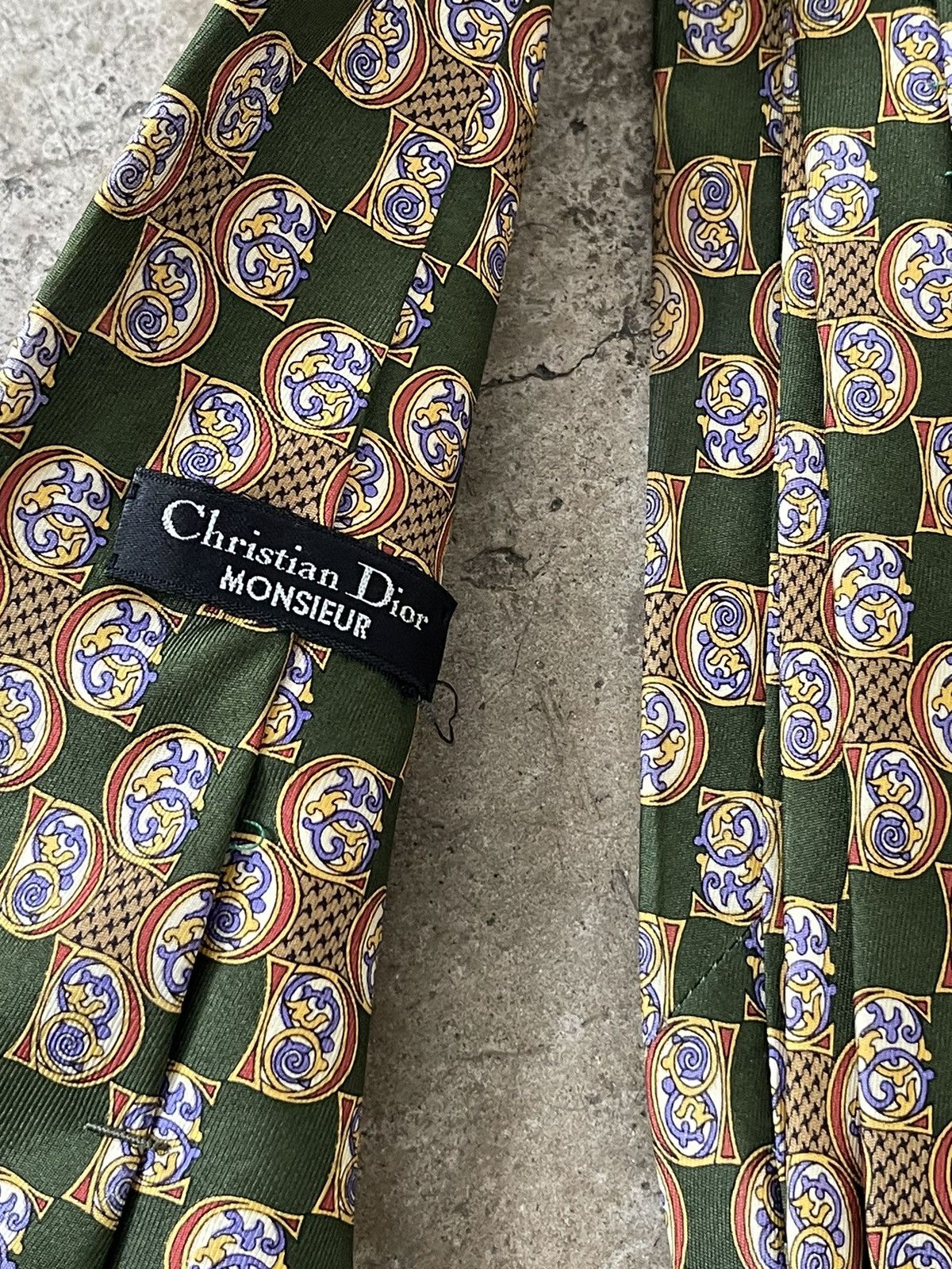 Christian Dior Monsieur Christian Dior Monsieur Silk Tie Size ONE SIZE - 3 Thumbnail