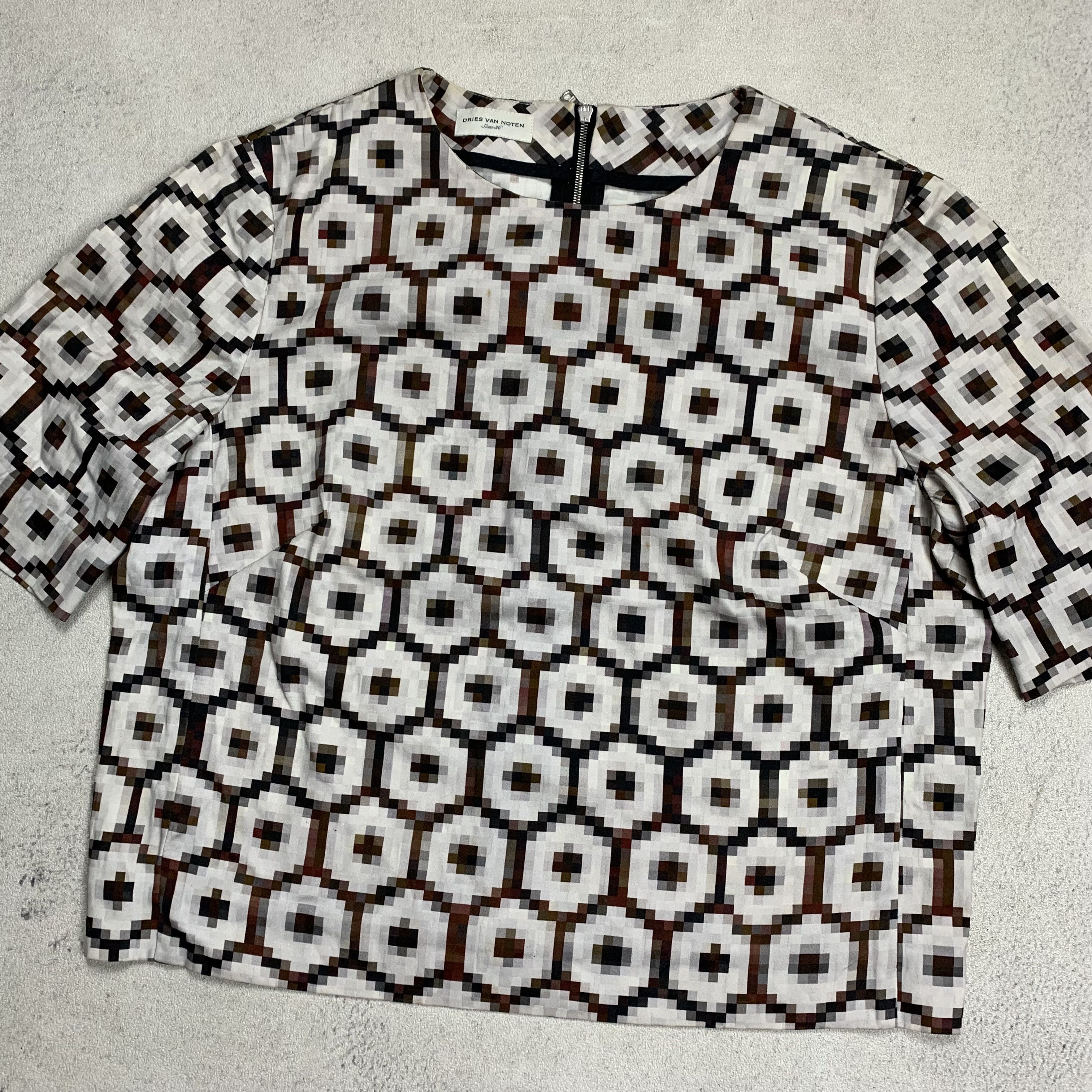 Dries Van Noten Dries Van Noten 3D Pattern Top Shirt Size 36 Size XS / US 0-2 / IT 36-38 - 2 Thumbnail