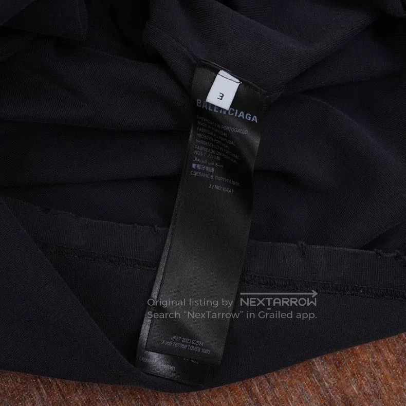 Balenciaga Balenciaga Black Washed Short Sleeve Size US L / EU 52-54 / 3 - 6 Thumbnail