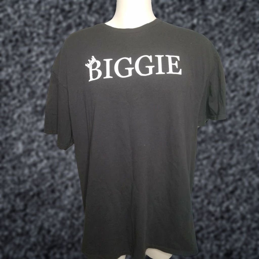 Delta VINTAGE Notorious B.I.G. Biggie Smalls Spellout Graphic Tee Shirt Mens 2XL Black Hip Hop 90s Rap T-Shirt Size US XXL / EU 58 / 5 - 1 Thumbnail