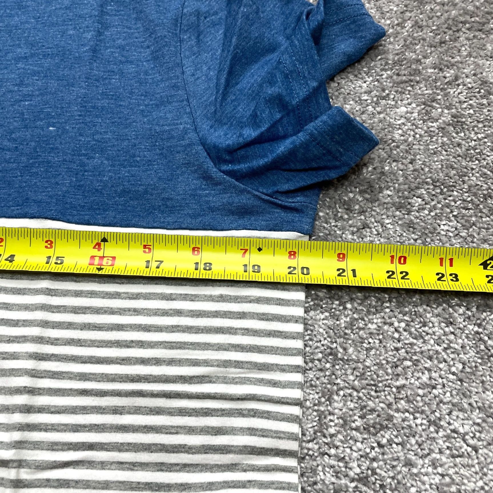 Vintage VINTAGE Prin Story Shirt Mens Medium White Blue Striped Short Sleeve Soft Adult Tee Top Size US M / EU 48-50 / 2 - 7 Thumbnail