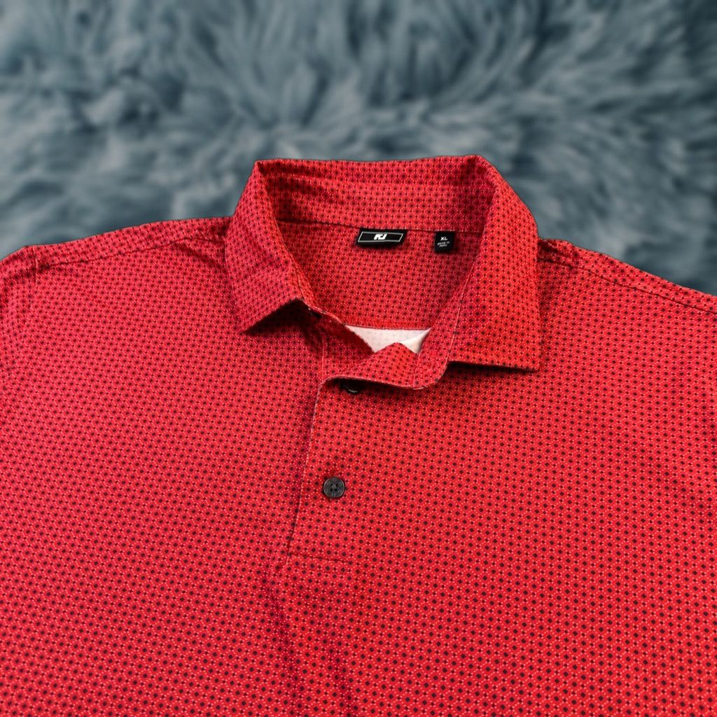 Footjoy Footjoy Polo Shirt Mens XL Red Performance Golf All Over Print Clothing Shirt Gloves? Size US XL / EU 56 / 4 - 1 Thumbnail