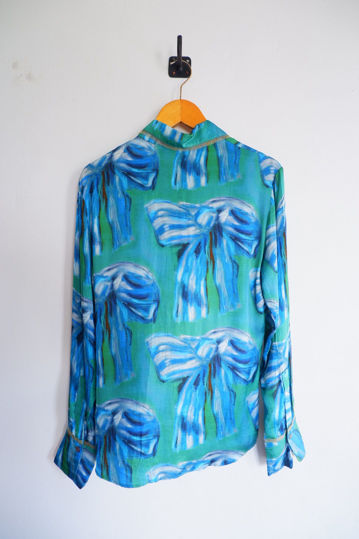 Acne Studios ACNE STUDIOS Bow Printed Silk Blouse Size M / US 6-8 / IT 42-44 - 2 Thumbnail