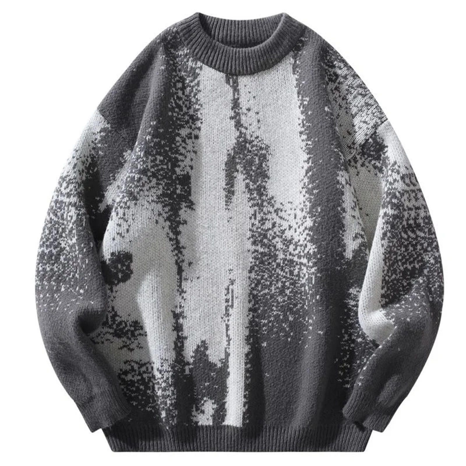 Vintage Abstract Print Crew Neck Sweater Size US M / EU 48-50 / 2 - 2 Thumbnail