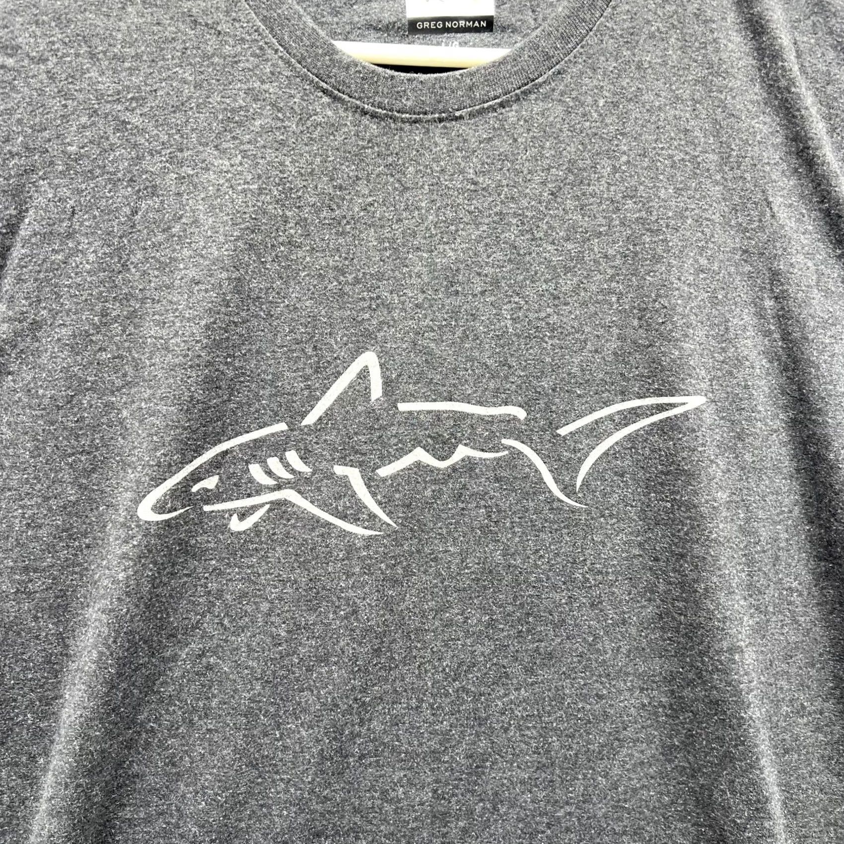 Vintage Greg Norman Shirt Mens Large Gray Crewneck T-Shirt Cotton Polyester Heather Short Sleeve Casual Tee Size US L / EU 52-54 / 3 - 7 Thumbnail