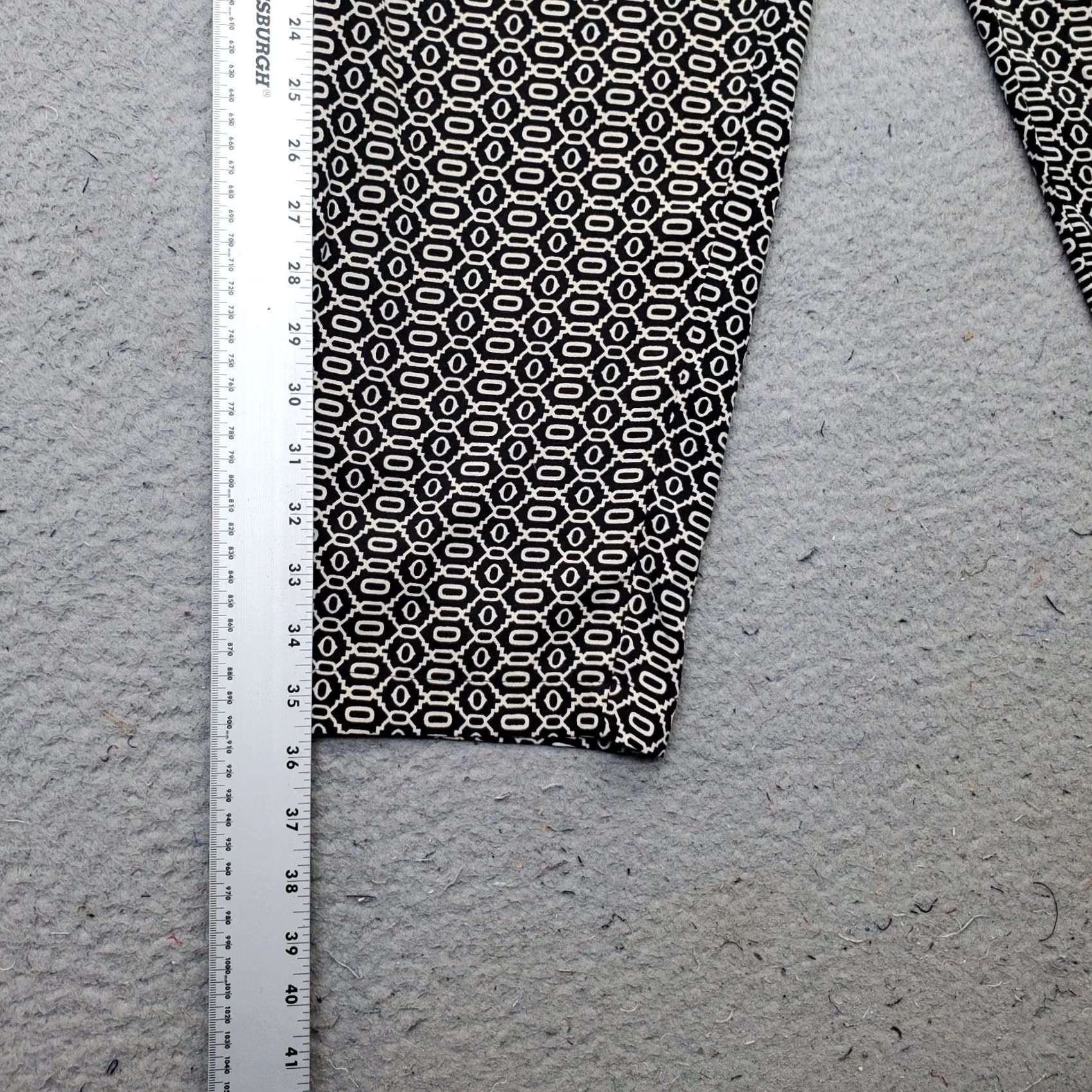 Vintage Walter Baker W118 Pants Womens Small Multi Geometric Elastic Waist Drawstring Size 28" / US 6 / IT 42 - 3 Thumbnail