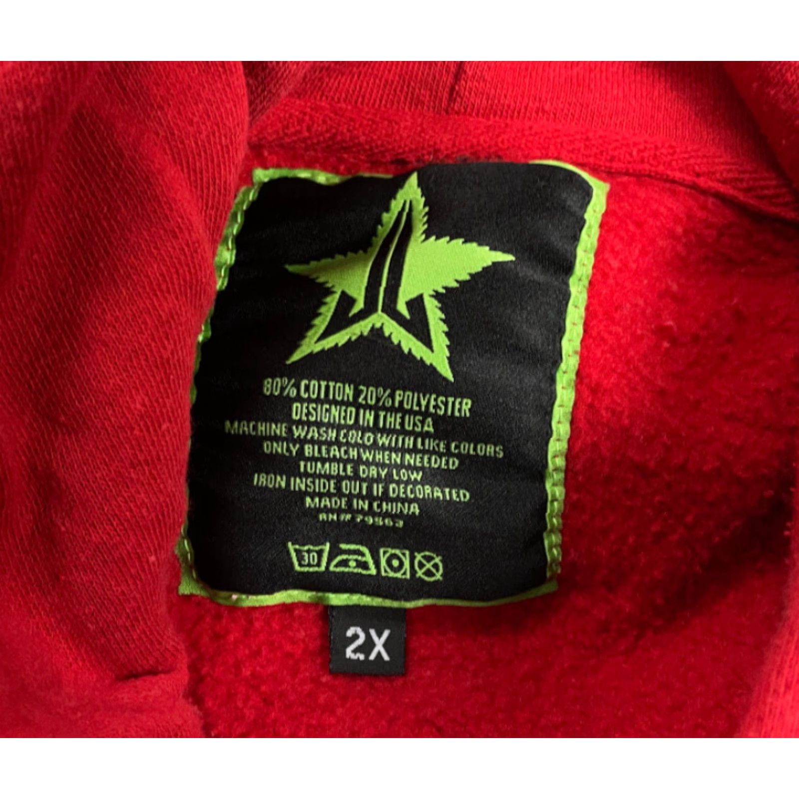 Vintage VINTAGE High How Are Ya Red Pullover Hoodie Sweatshirt Women 2X Double-Sided Print Size XXL / US 16-18 / IT 52-54 - 6 Thumbnail