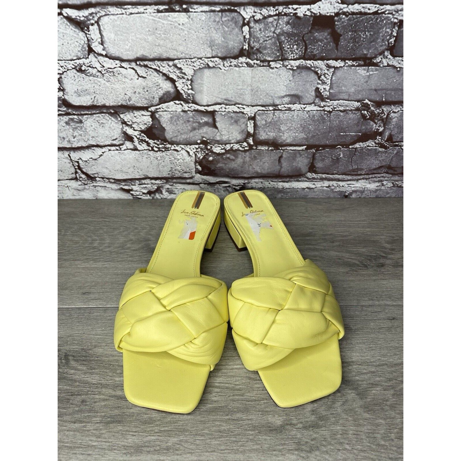 Sam Edelman Sam Edelman Dawson Yellow Knot Leather Slides Heel Sandals W Size US 10 / IT 40 - 14 Thumbnail
