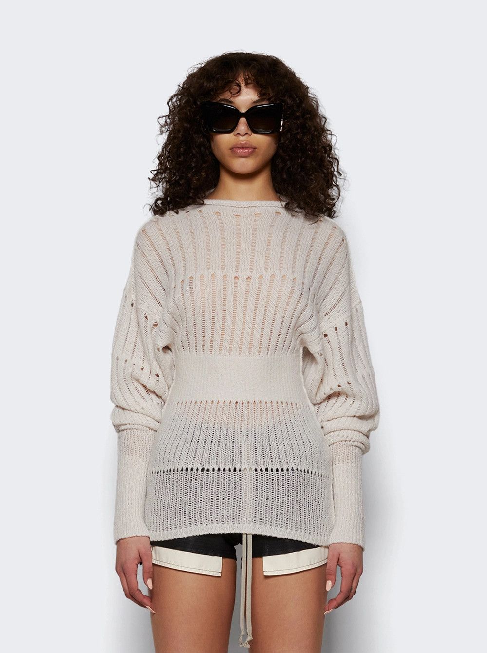 Rick Owens o1mle0426 Dafne Sweater in Gray Size XS / US 0-2 / IT 36-38 - 2 Thumbnail