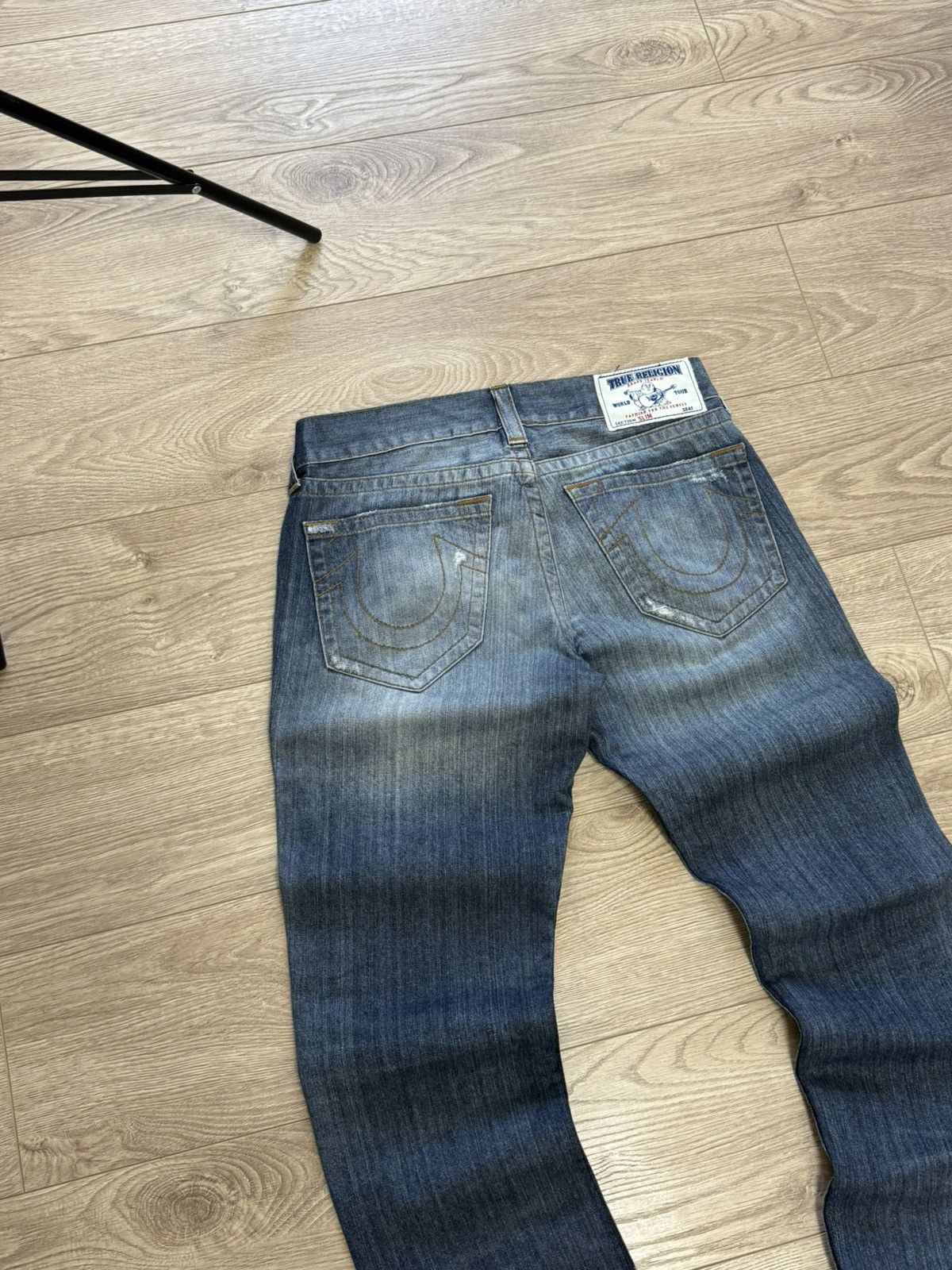 True Religion True Religion Y2K denim distressed vintage retro pants jeans Size US 32 / EU 48 - 6 Thumbnail