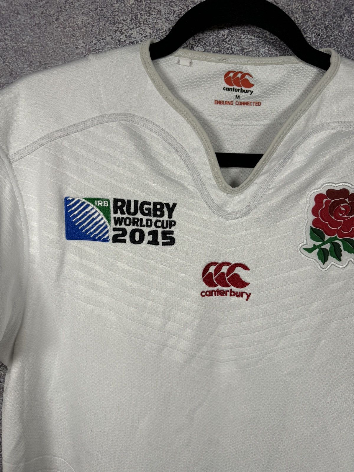 Canterbury of New Zealand England Rugby Union 2015 World Cup Canterbury Jersey Medium Size US M / EU 48-50 / 2 - 5 Thumbnail