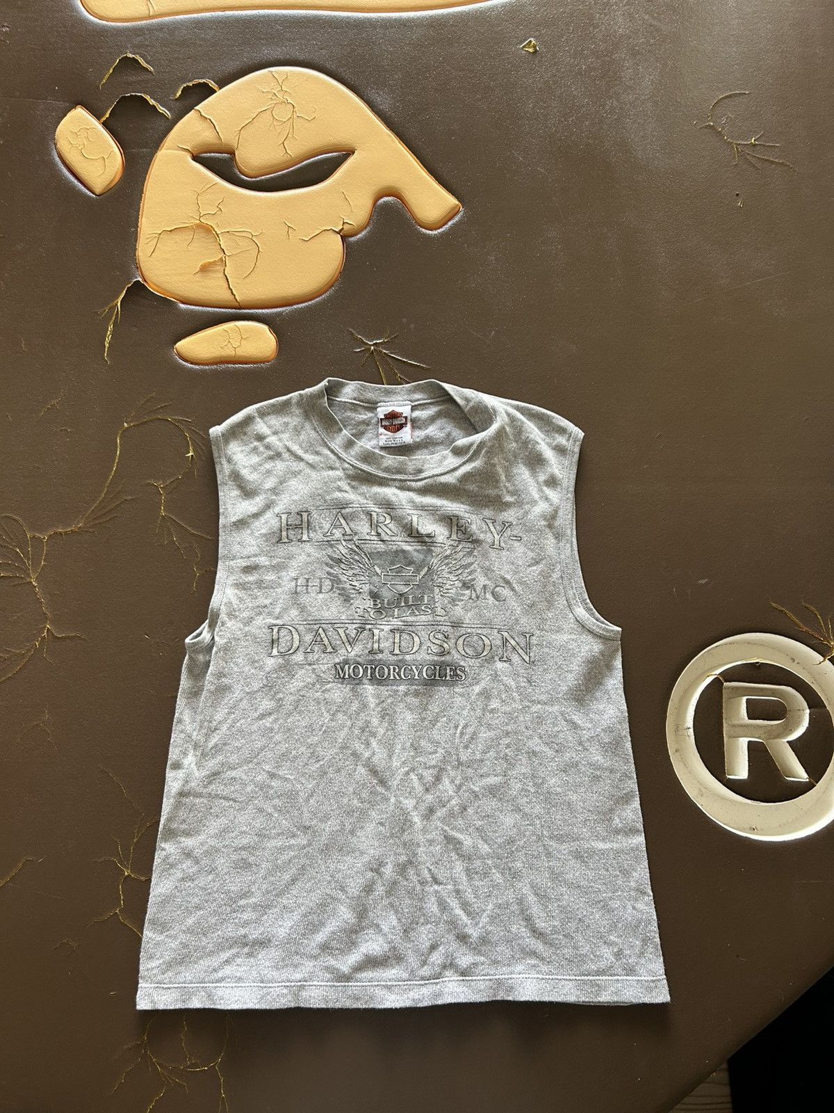 Harley Davidson Vintage Harley Davidson Cotton Cutoff Tank Top Size US M / EU 48-50 / 2 - 1 Thumbnail