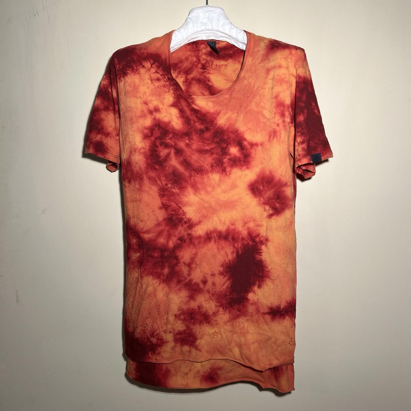 Maison MIHARA YASUHIRO Pre-Owned MIHARA YASUHIRO Orange Tie Dye T-Shirt Size 50 Size US XL / EU 56 / 4 - 1 Thumbnail
