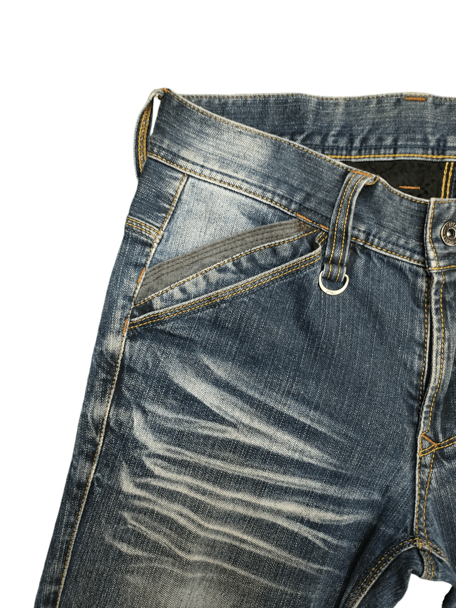 If Six Was Nine Flare Slim Jeans Nicole Club Clawmark Distress Faded Bootcut Size US 30 / EU 46 - 5 Thumbnail