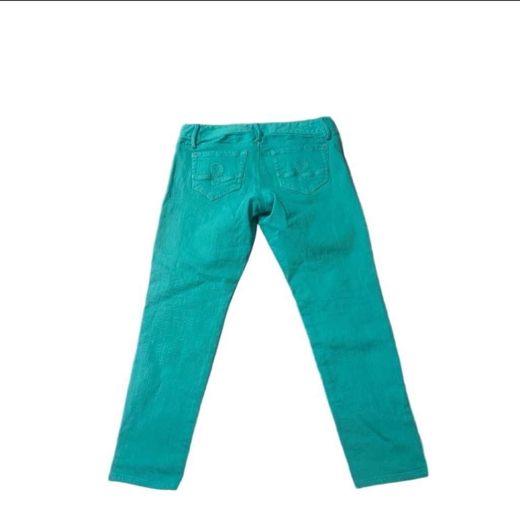 Lilly Pulitzer Lilly Pulitzer Green Worth Skinny Jeans Size 8 Size 30" / US 8 / IT 44 - 7 Thumbnail