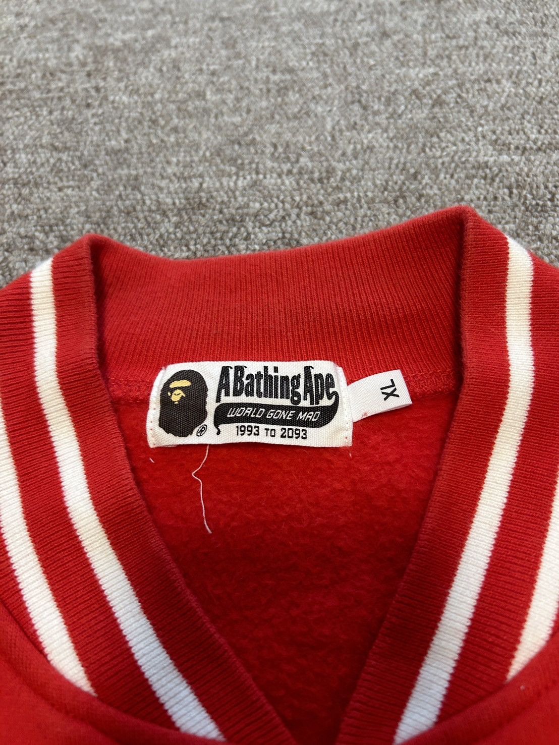 Bape Bape Red College Light Jacket Size US XL / EU 56 / 4 - 3 Thumbnail
