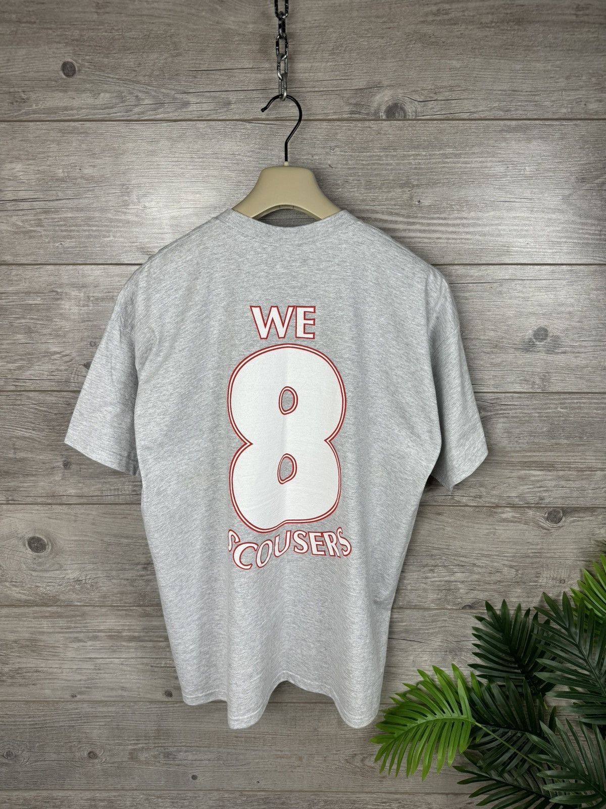 Vintage VINTAGE SHIRT 2000 WE 8 SCOUSERS STAND UP IF YOU HAVE A JOB Size US XL / EU 56 / 4 - 12 Thumbnail