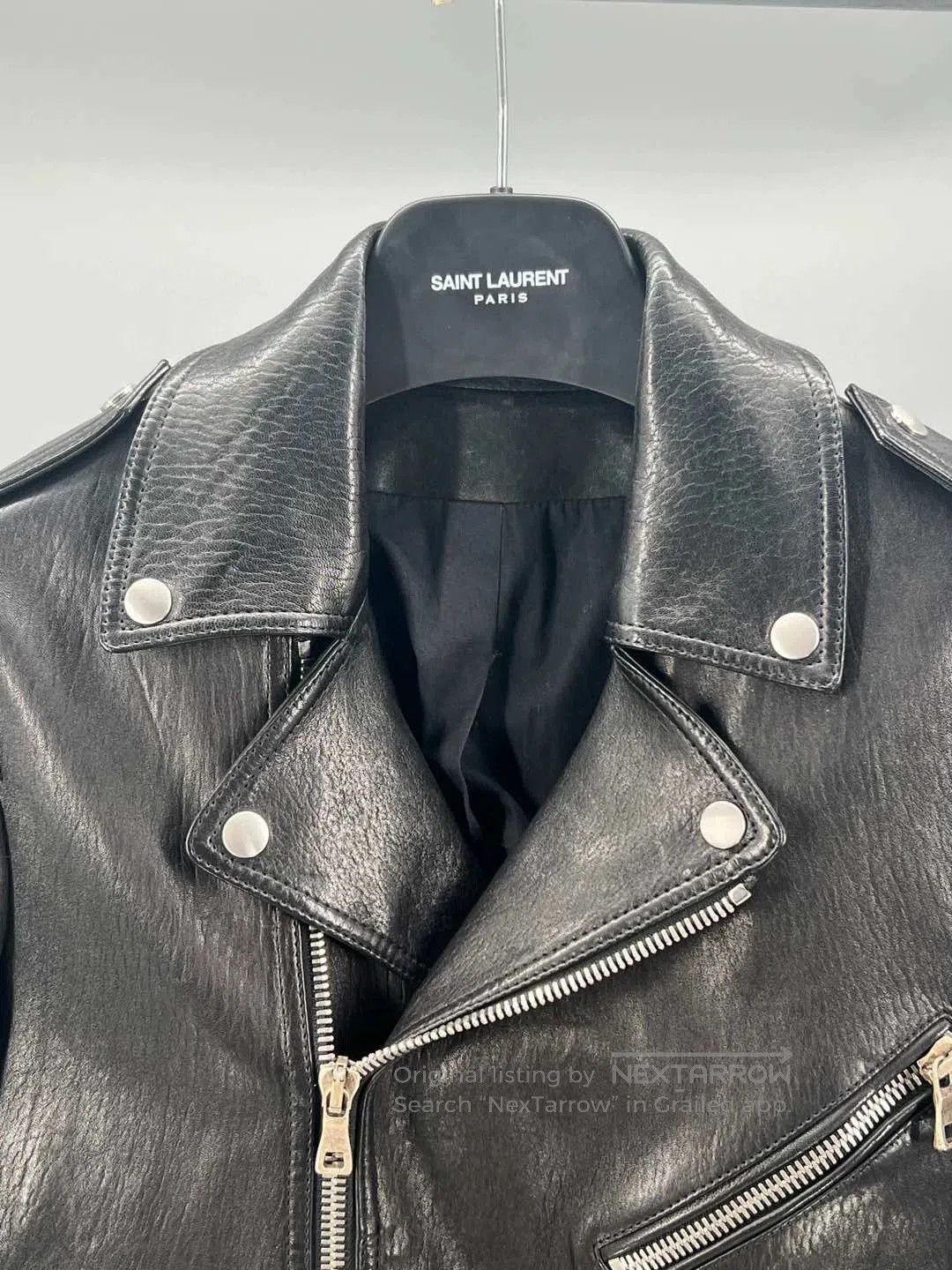 Balmain balmain men's black leather biker jacket. Size US M / EU 48-50 / 2 - 2 Thumbnail
