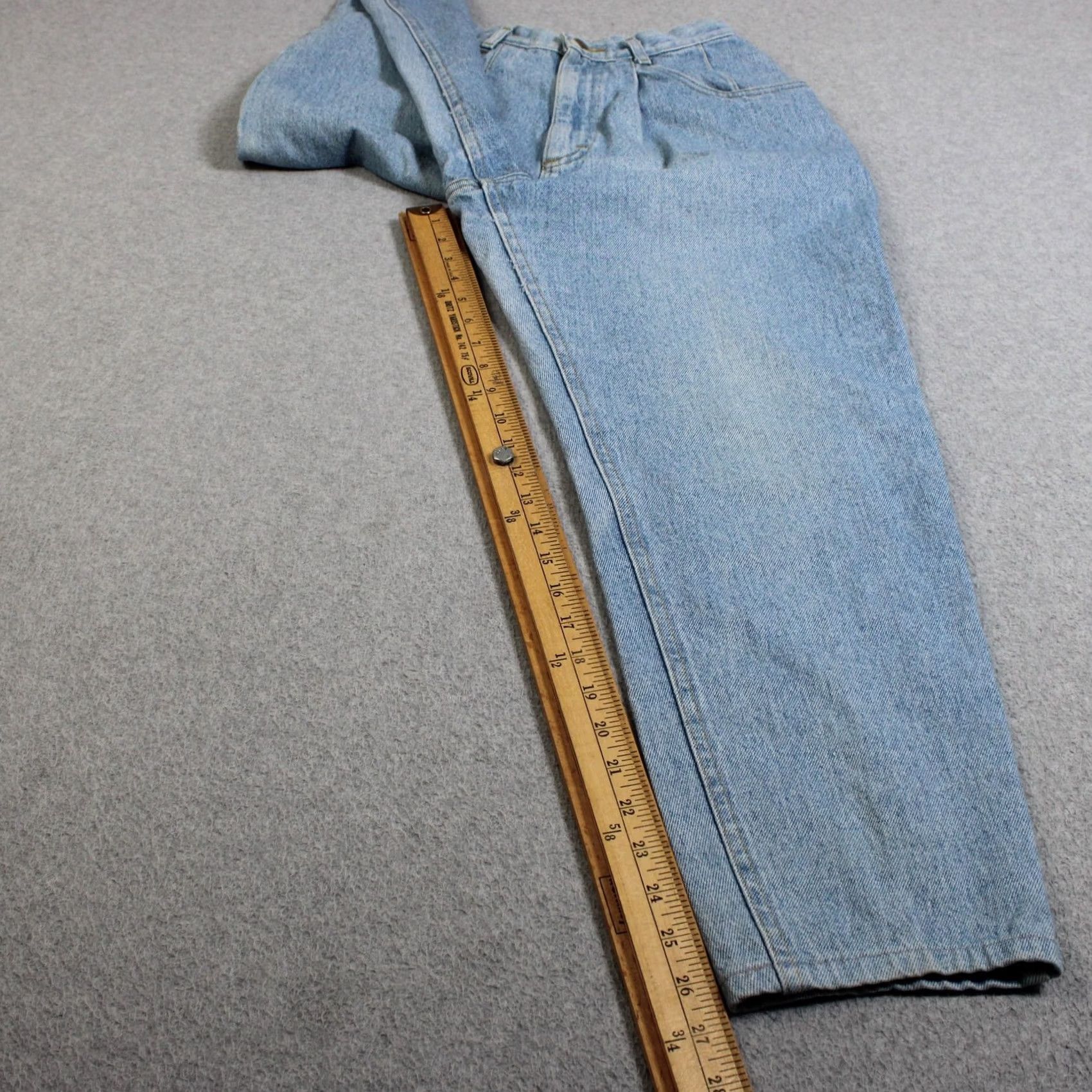 Vintage VINTAGE L.L.Bean Jeans Women 10 Blue Light Wash High Rise Mom Tapper 90s Made USA Size 32" / US 10 / IT 46 - 7 Thumbnail