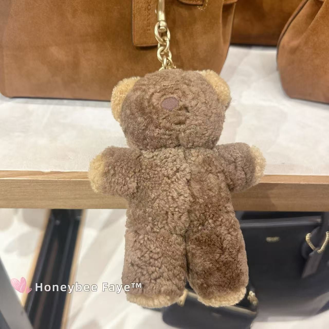 Coach Teddy Bear Bag Charm In Shearling CCO67 Size ONE SIZE - 1 Thumbnail