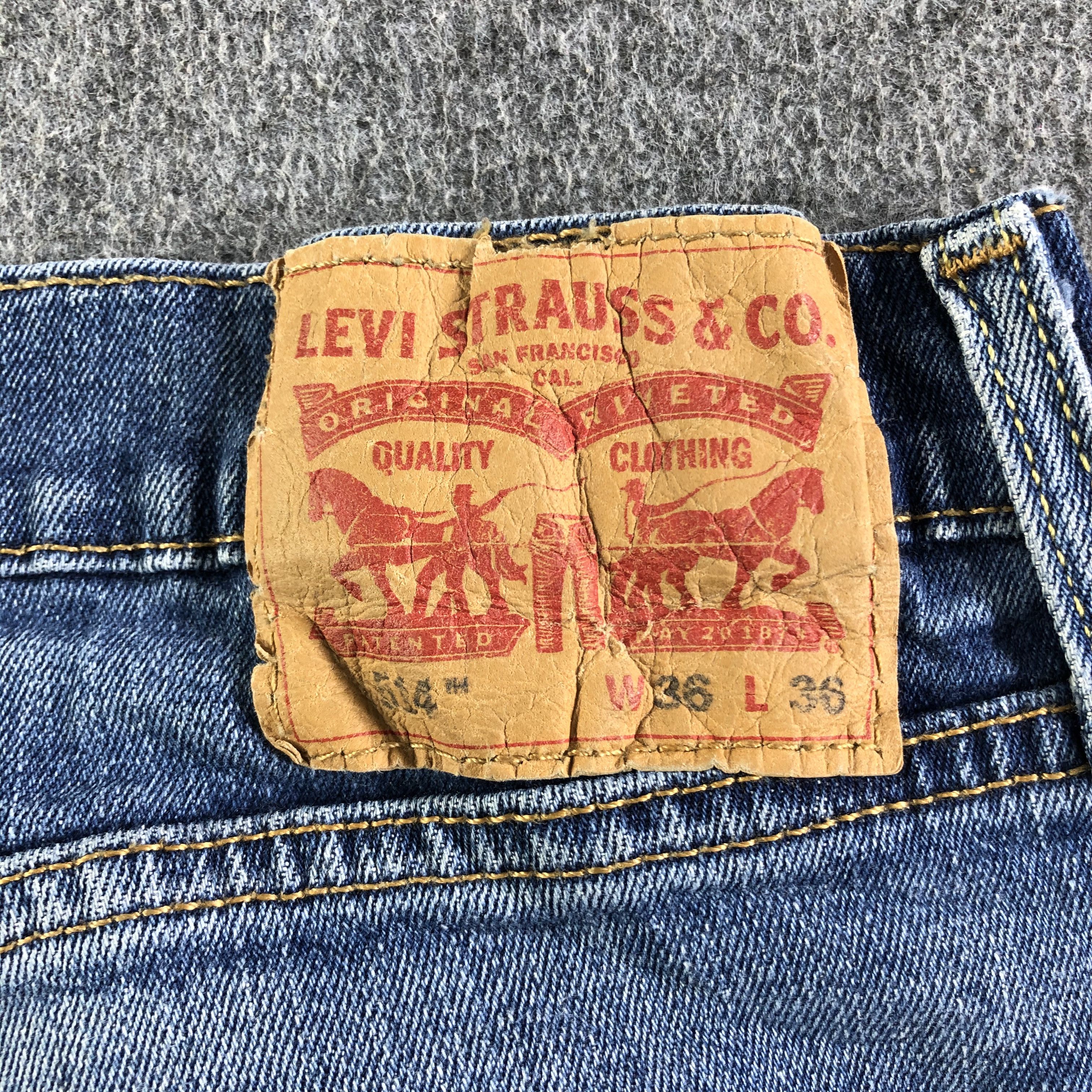 Levi's Vintage Blue Wash Levis 514 Jeans-J4517 Size US 35 - 5 Thumbnail