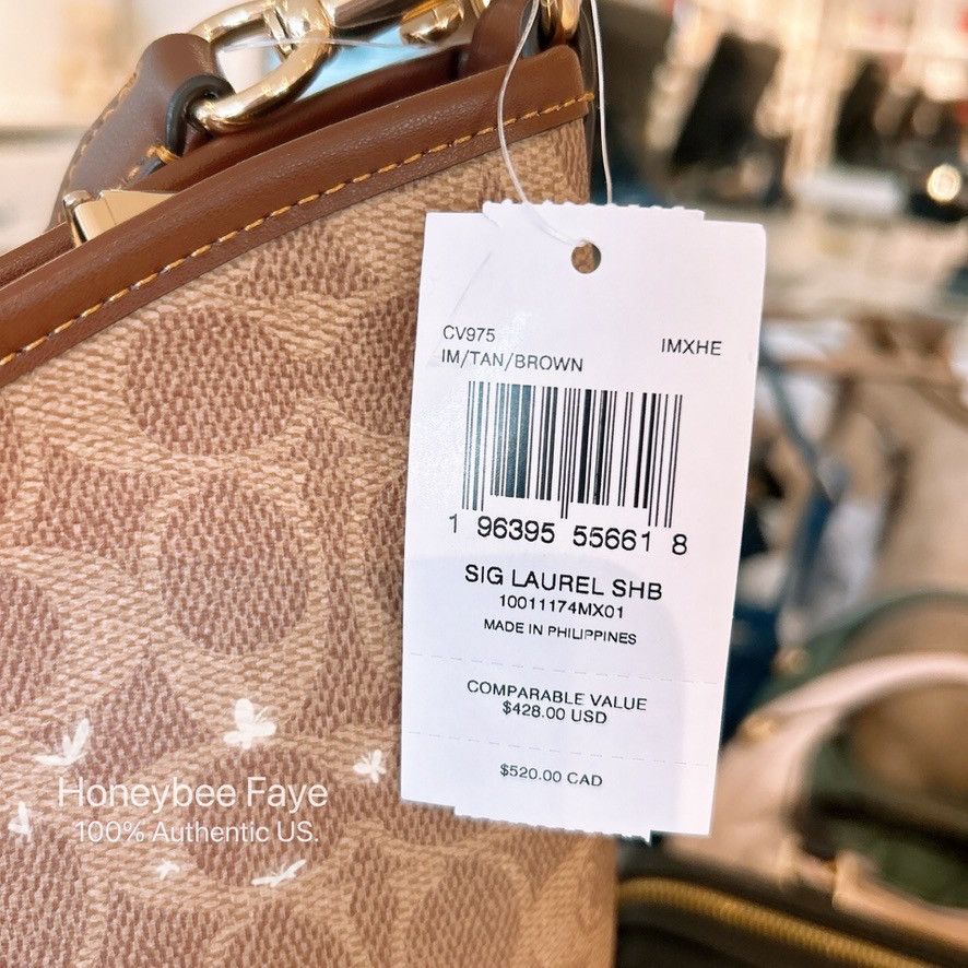 Coach Laurel Shoulder Bag In Signature Canvas CV975 Size ONE SIZE - 5 Thumbnail