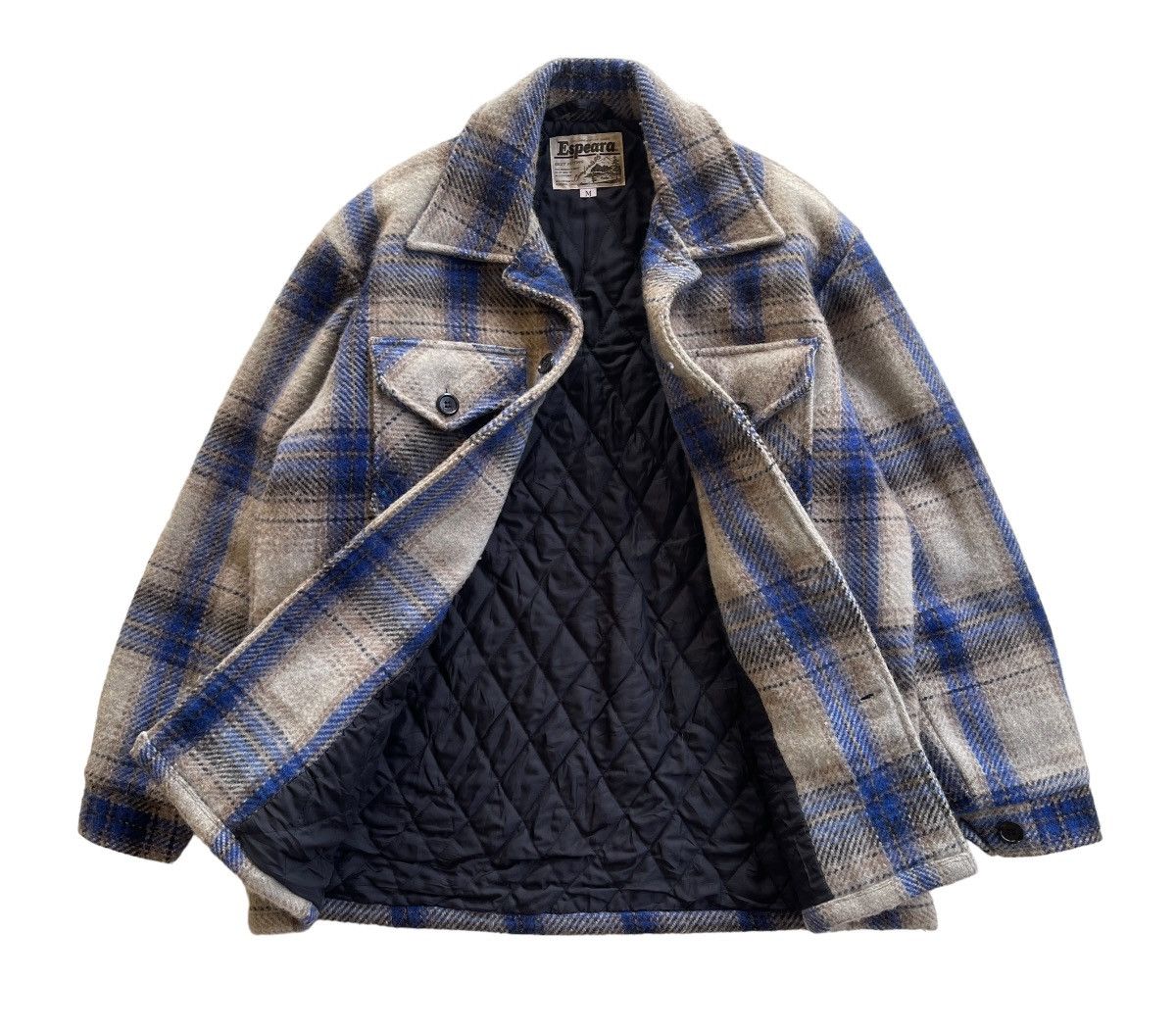 Japanese Brand Vintage 90s Wool Baggy Tartan Jacket Size US M / EU 48-50 / 2 - 4 Thumbnail