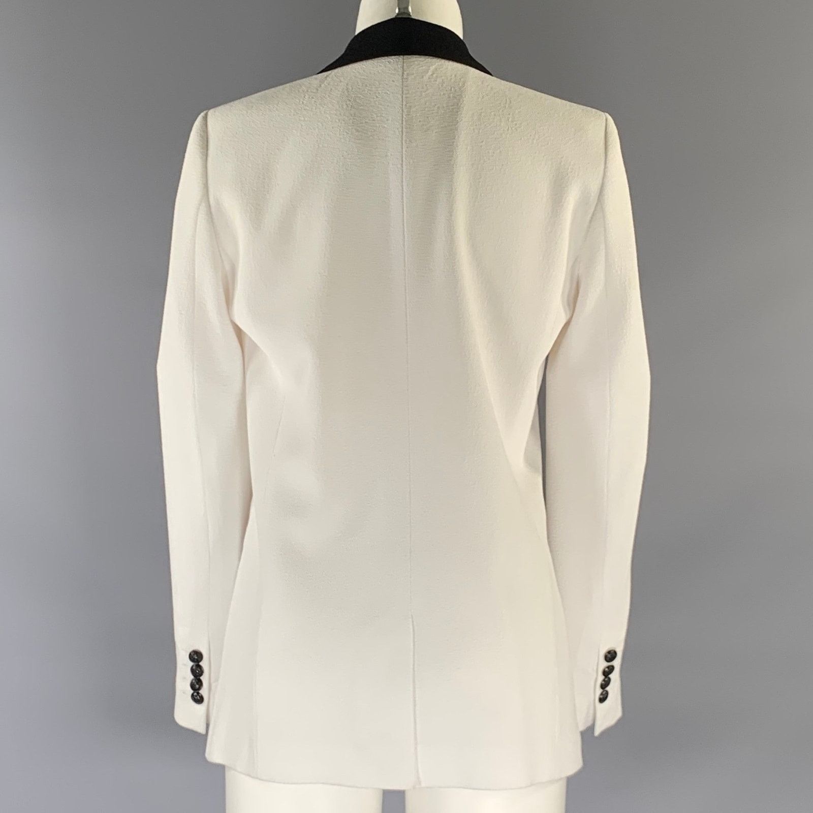 The Kooples THE KOOPLES Size 40 White Black Polyester Blend Jacket Size M / US 6-8 / IT 42-44 - 3 Thumbnail