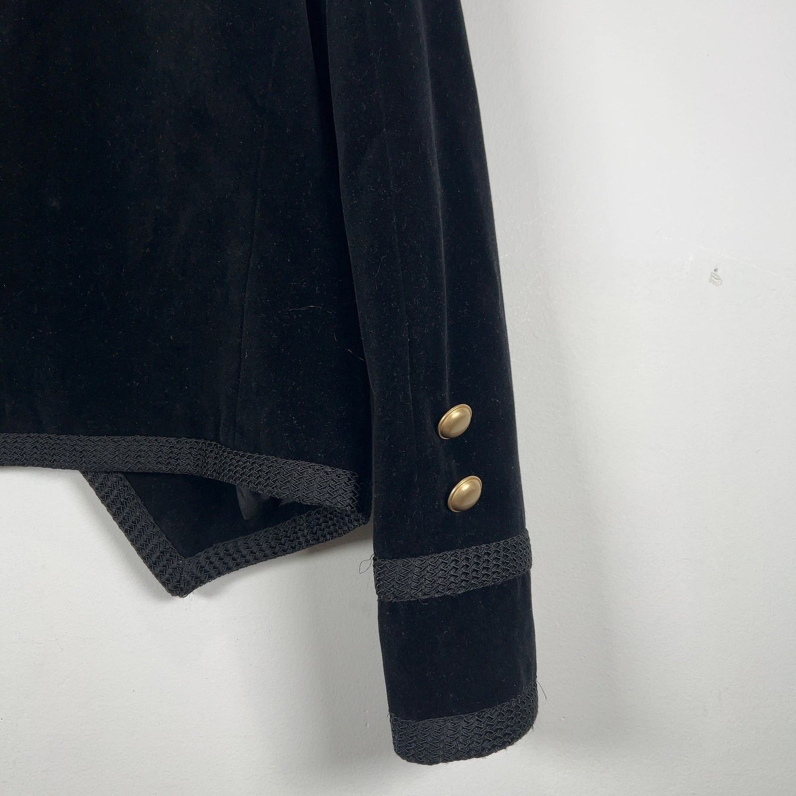 Saint Laurent Paris Saint Laurent Double Breasted Velour Short Blazer Jacket Size S / US 4 / IT 40 - 7 Thumbnail