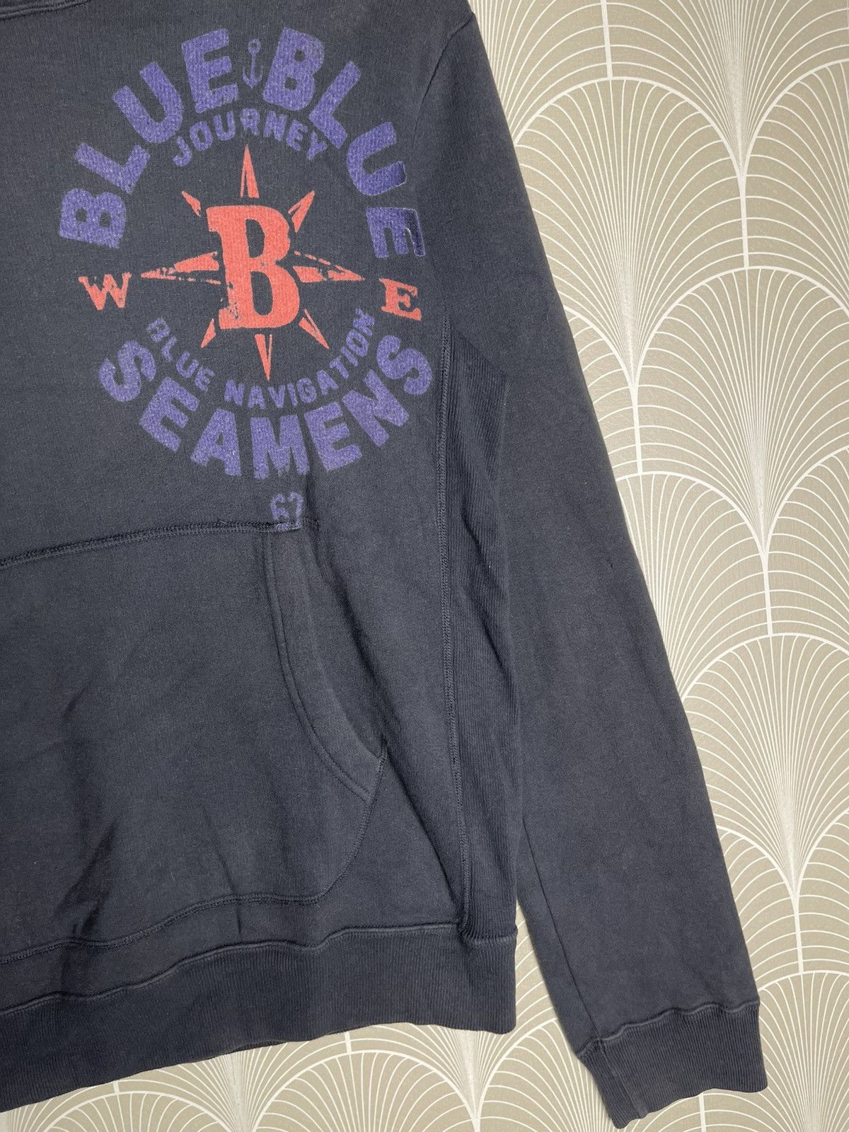 Blue Blue Japan × Japanese Brand × Kapital 90s BLUE BLUE JAPAN NAVIGATION SEAMENS HOODIE Size US M / EU 48-50 / 2 - 3 Thumbnail
