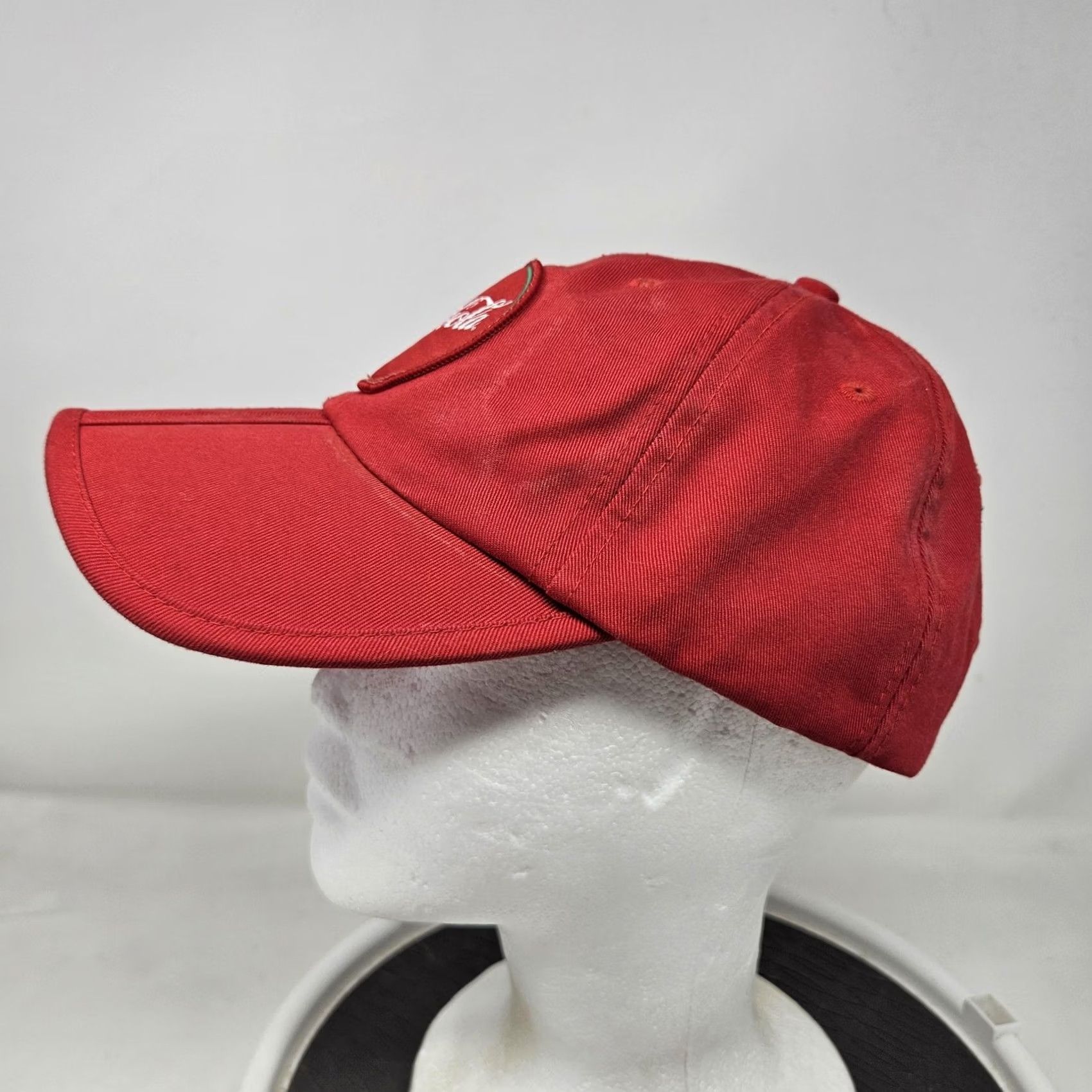 Vintage Coca-Cola Hat Cap Red Embroidered Patch Advertising Coke Mens Cap America One Size Adjustable Men Baseball Cap Hat Size ONE SIZE - 5 Thumbnail