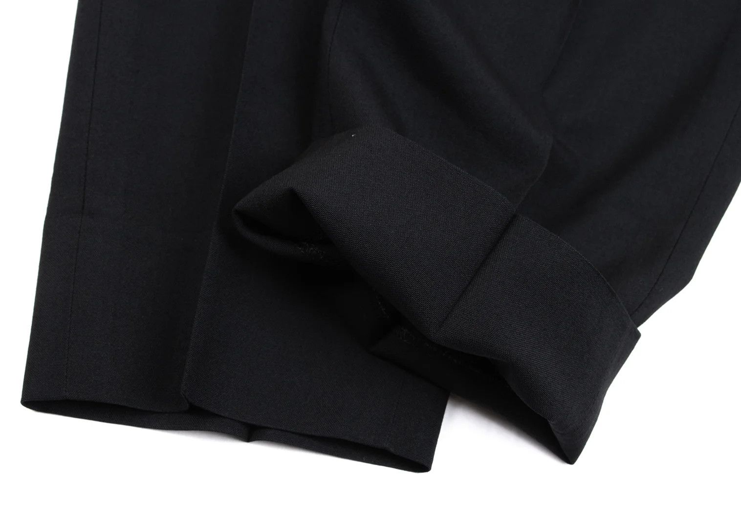Jean Paul Gaultier Wool Tuck Tapered Pants in Black Size 50 Size US 34 / EU 50 - 9 Thumbnail