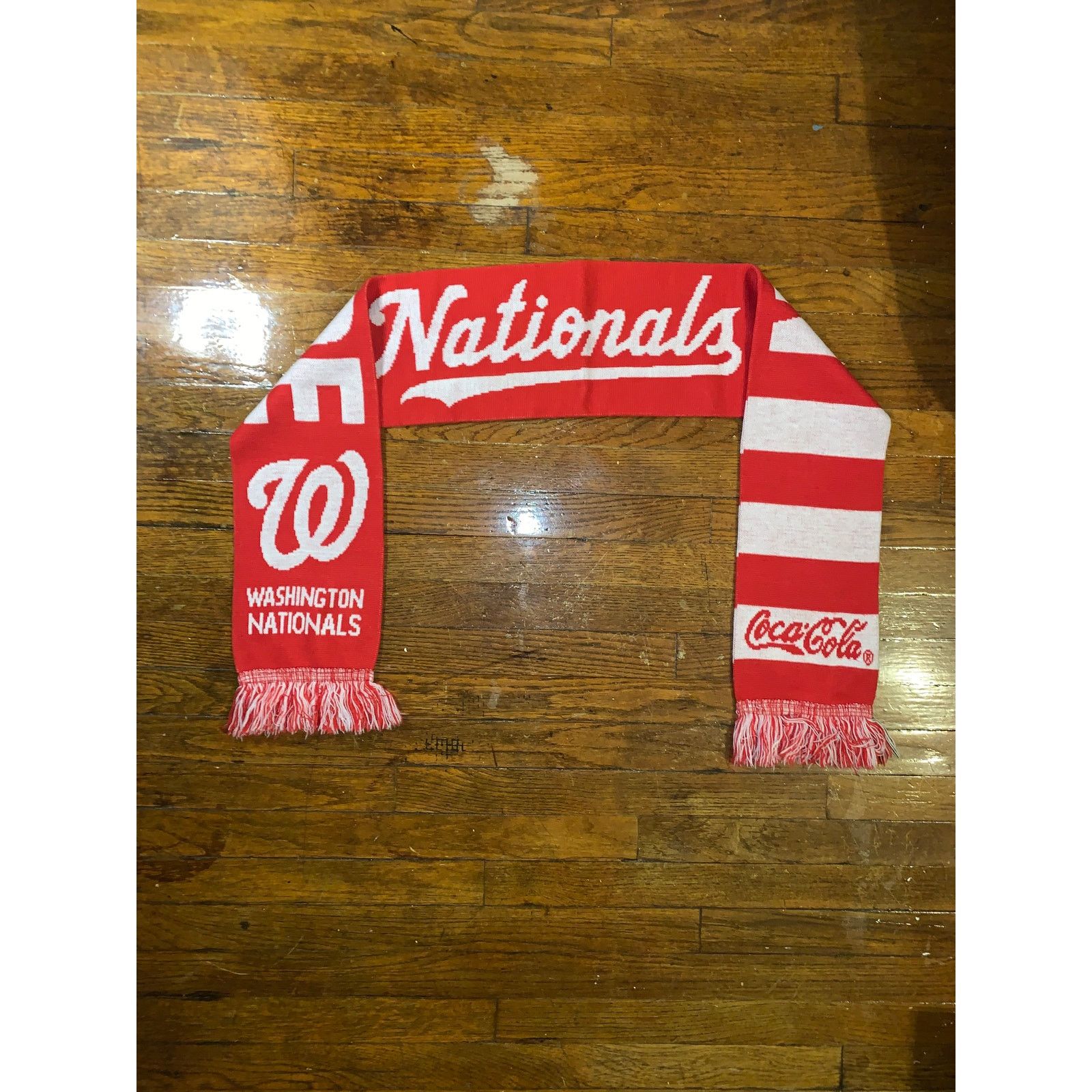 MLB Washington Nationals Coca Cola Scarf Red Natitude MLB Winter Size ONE SIZE - 1 Thumbnail