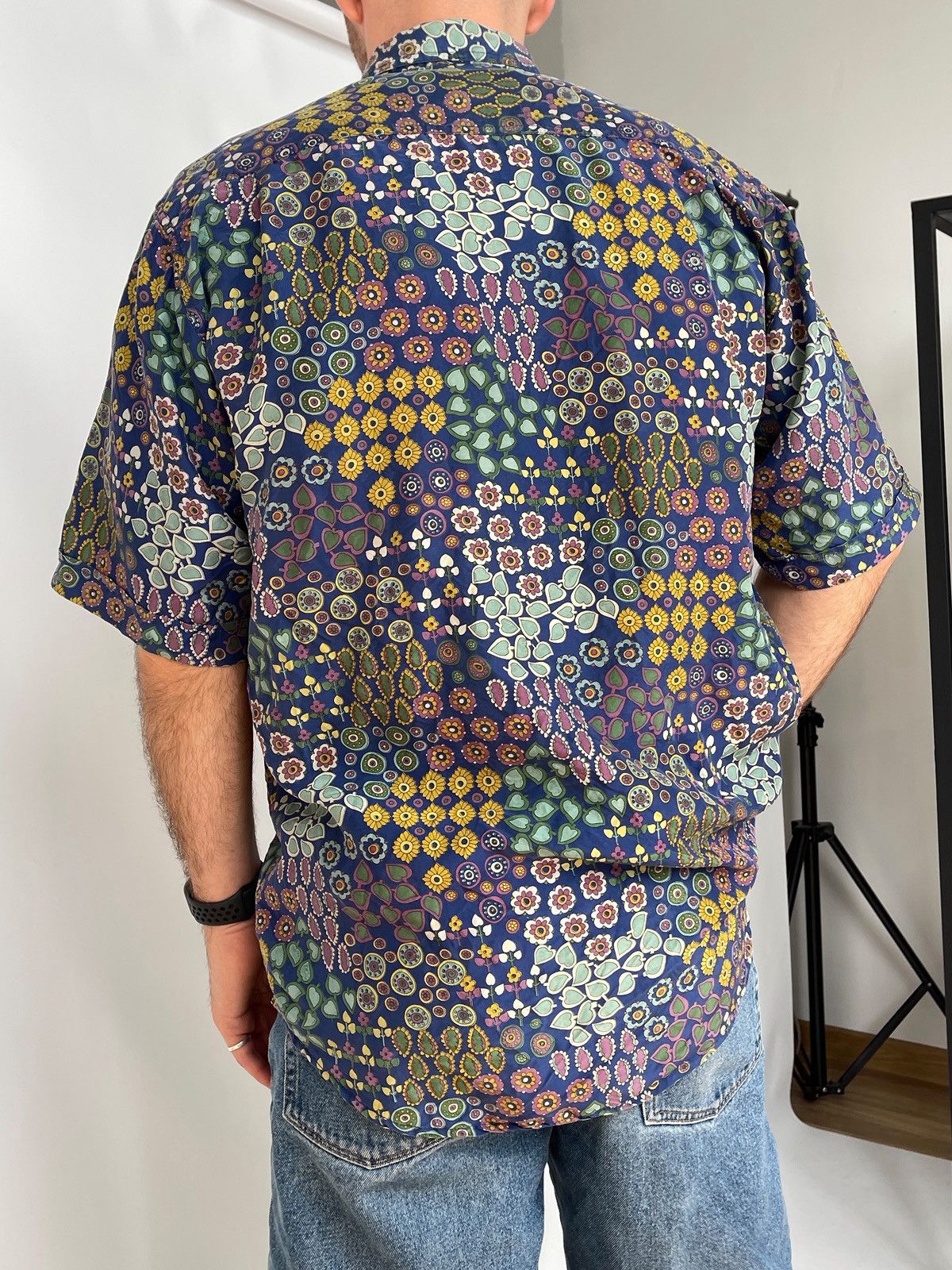 Paul & Shark × Vintage Vintage Paul Shark Pure Silk Shirt size M/L Size US L / EU 52-54 / 3 - 3 Thumbnail