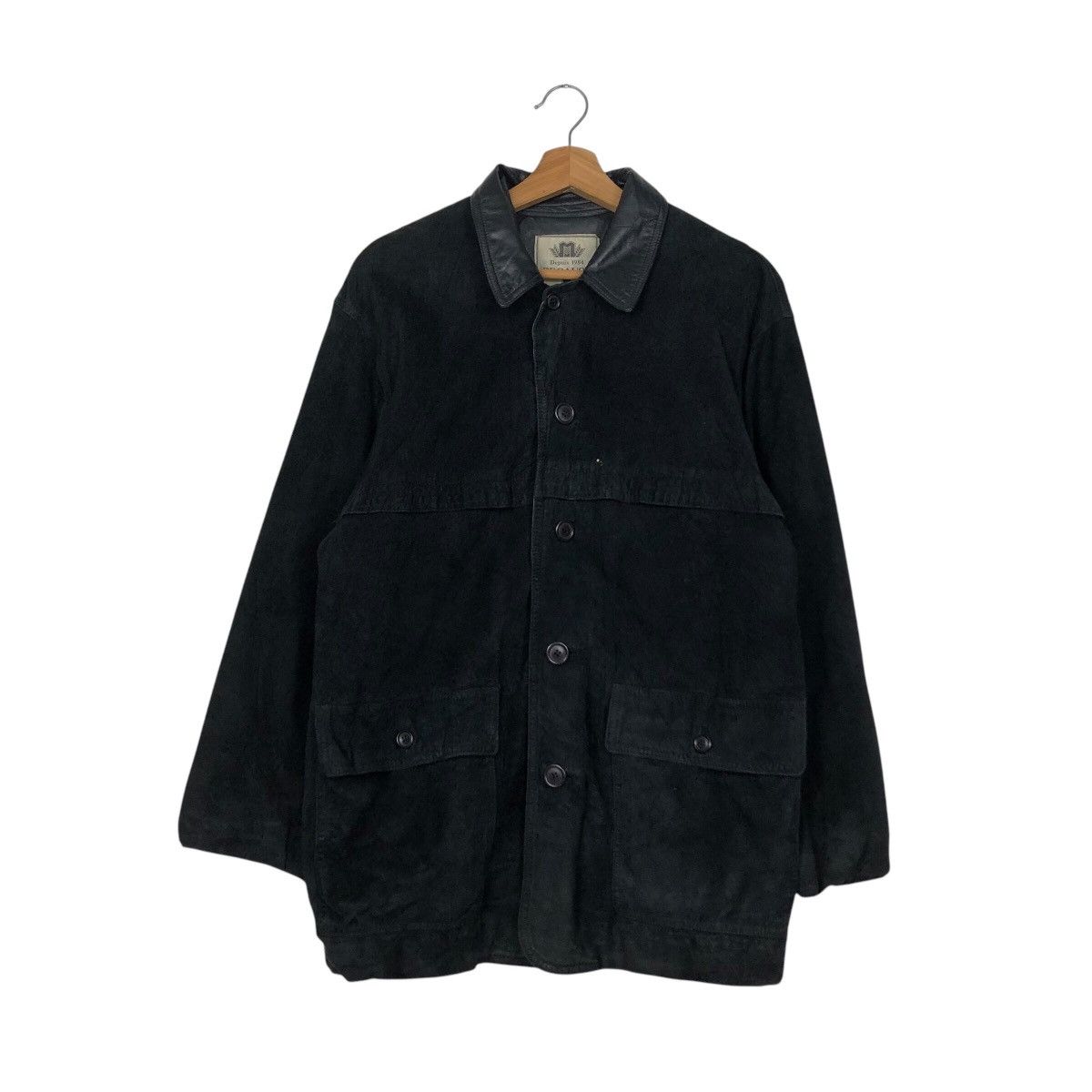 Japanese Brand 📌Vintage Leather Jacket Depuis 1984 Because Issey Miyake Size US M / EU 48-50 / 2 - 2 Thumbnail